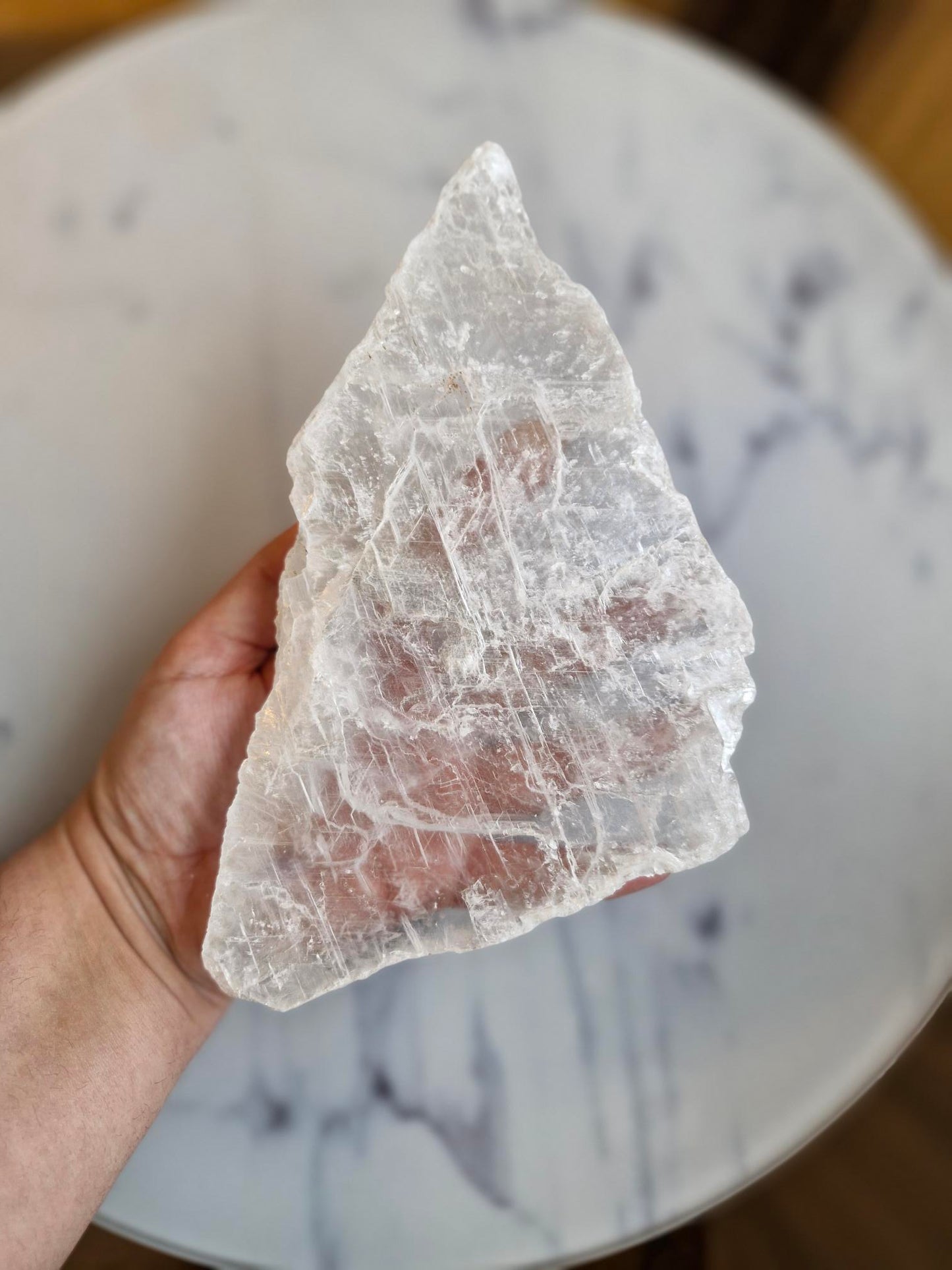 Gorgeous High Grade Raw Selenite Slab