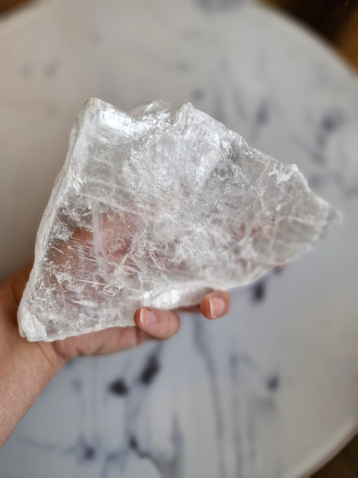 Gorgeous High Grade Raw Selenite Slab