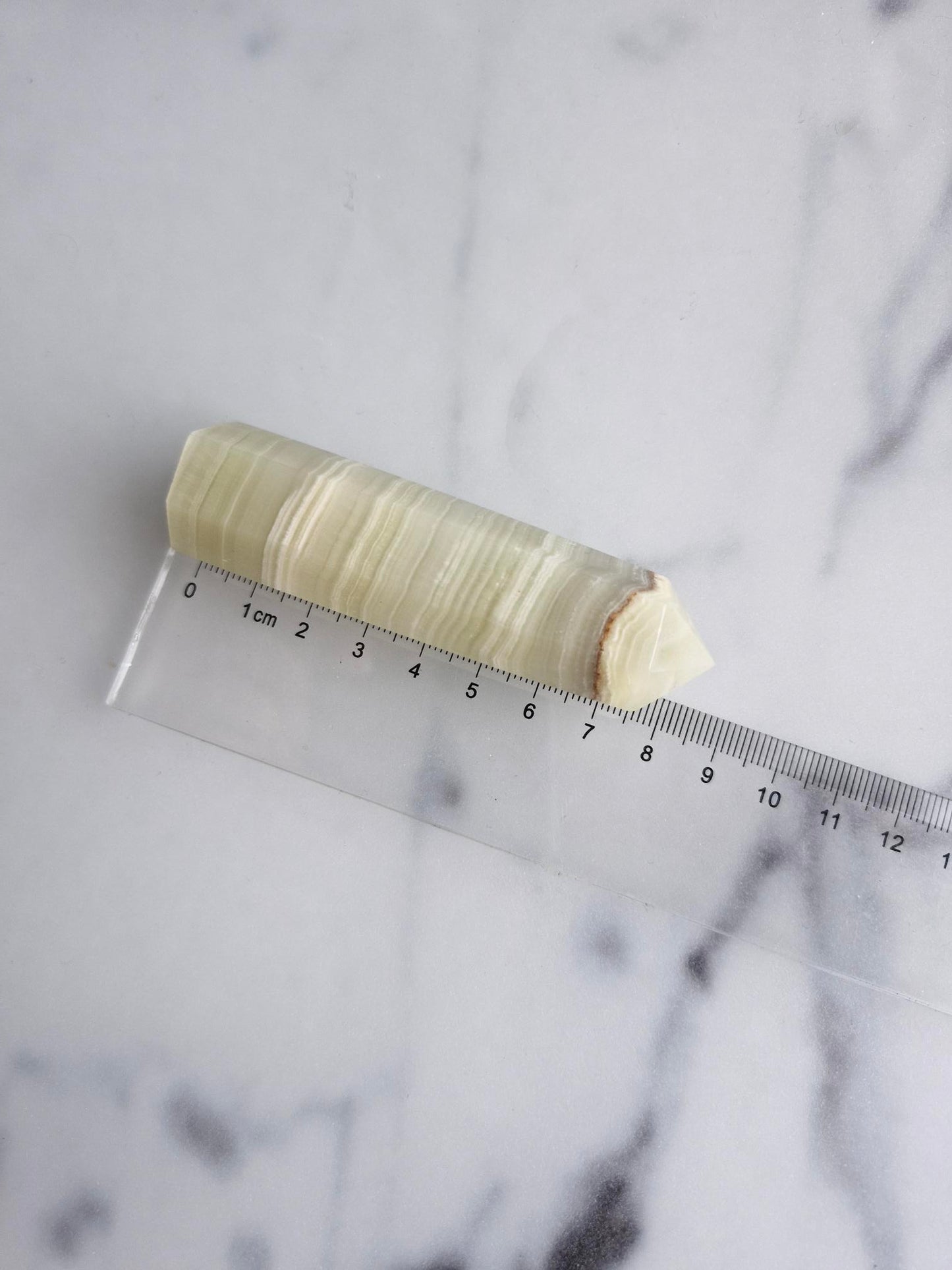 Banded Pistachio Calcite Tower