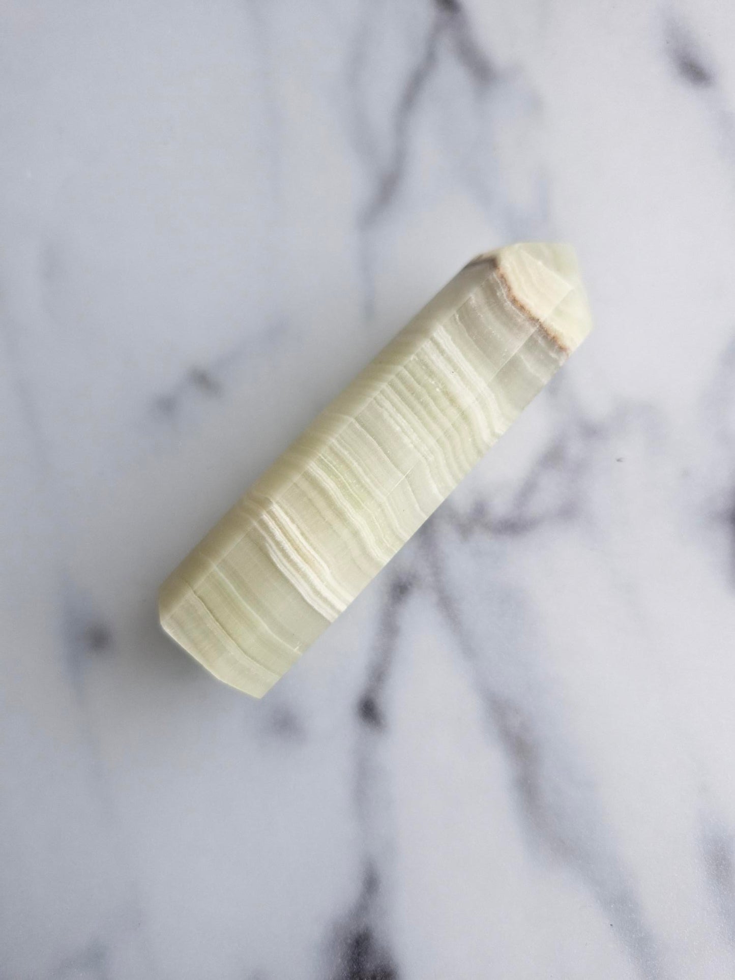 Banded Pistachio Calcite Tower