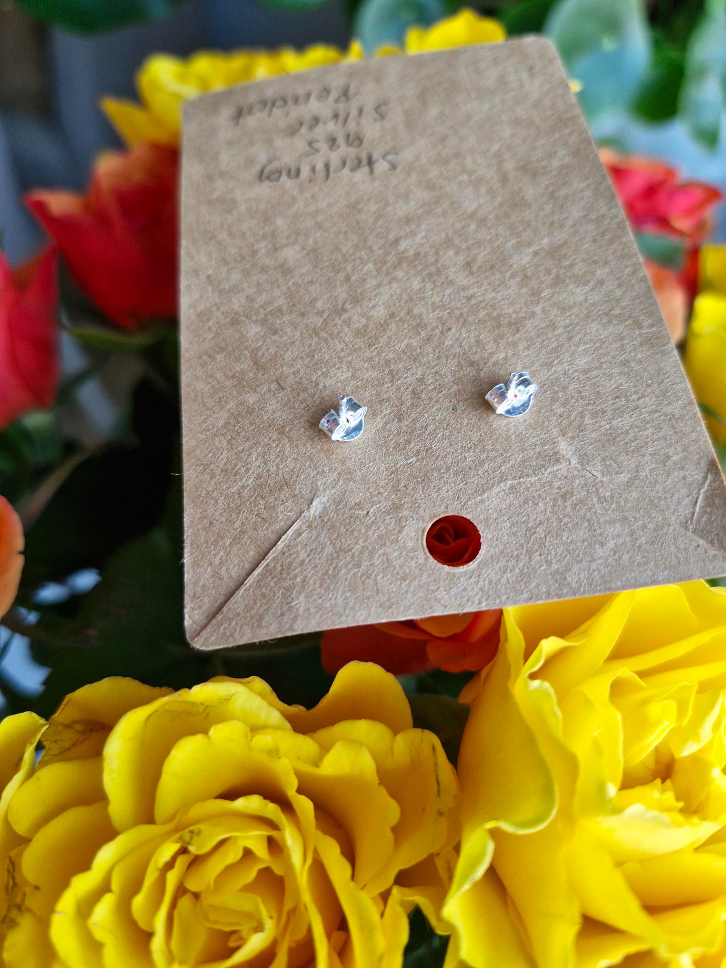 925 Sterling Silver Earrings with Peridot