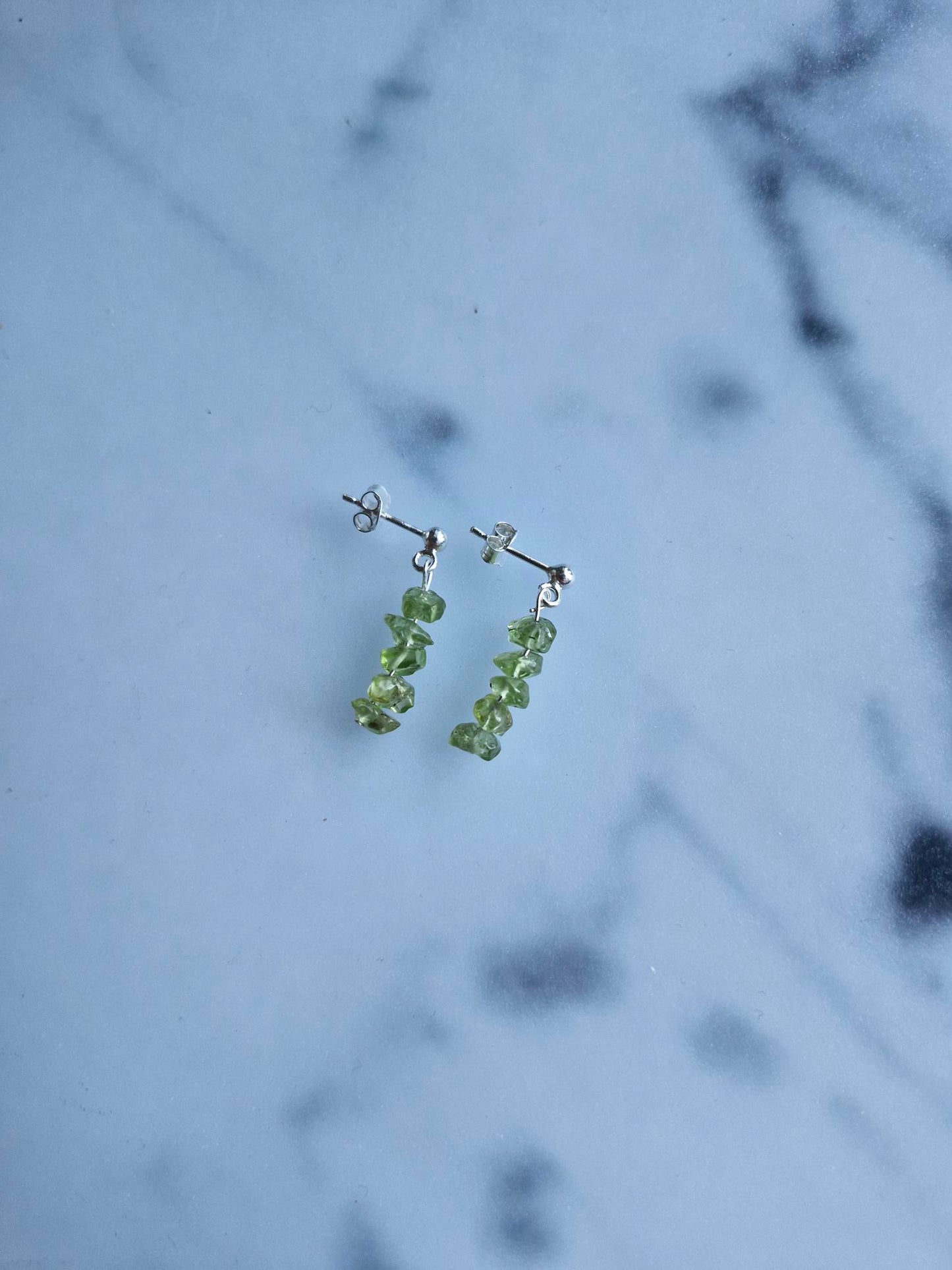 925 Sterling Silver Earrings with Peridot