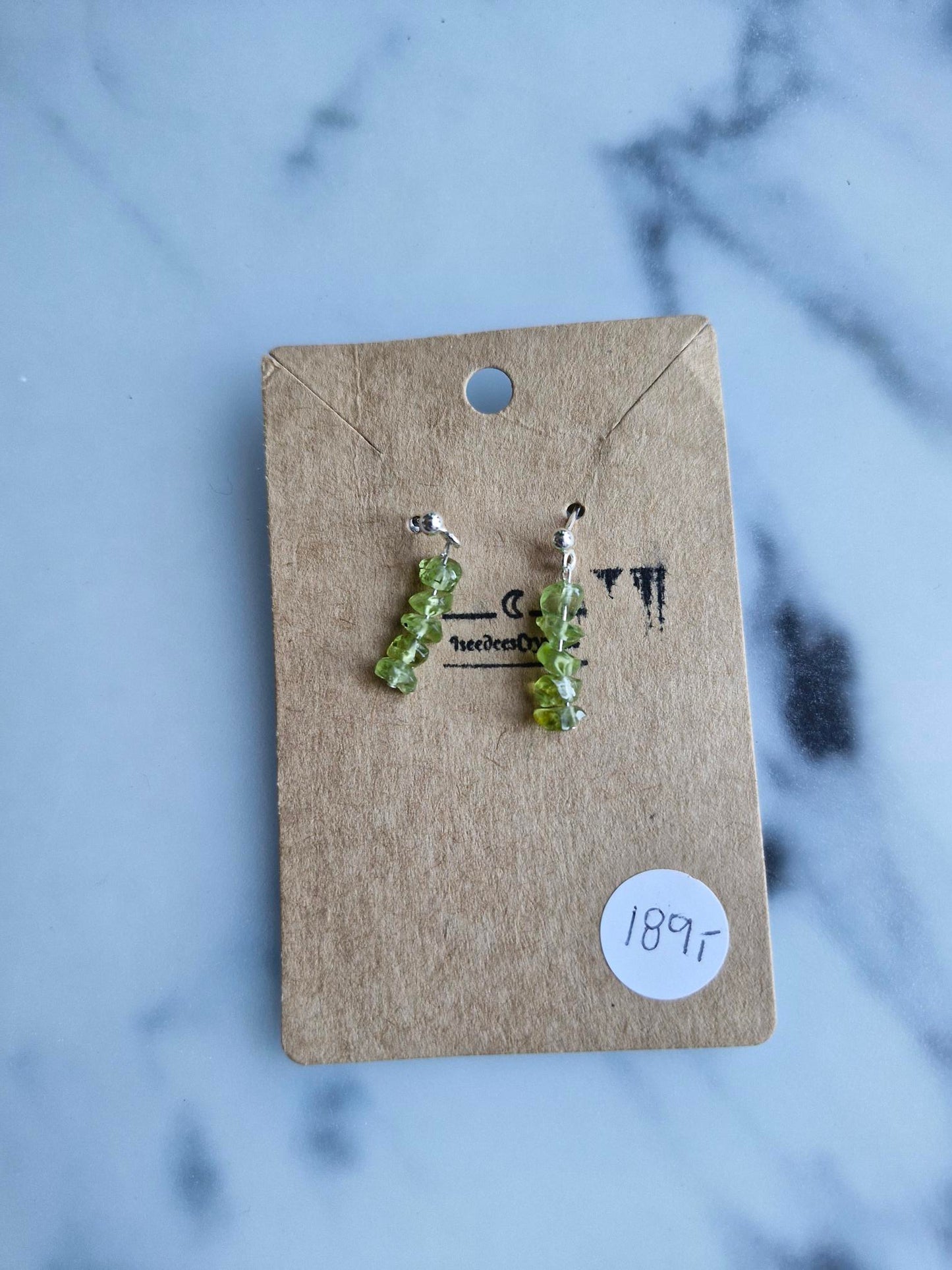925 Sterling Silver Earrings with Peridot