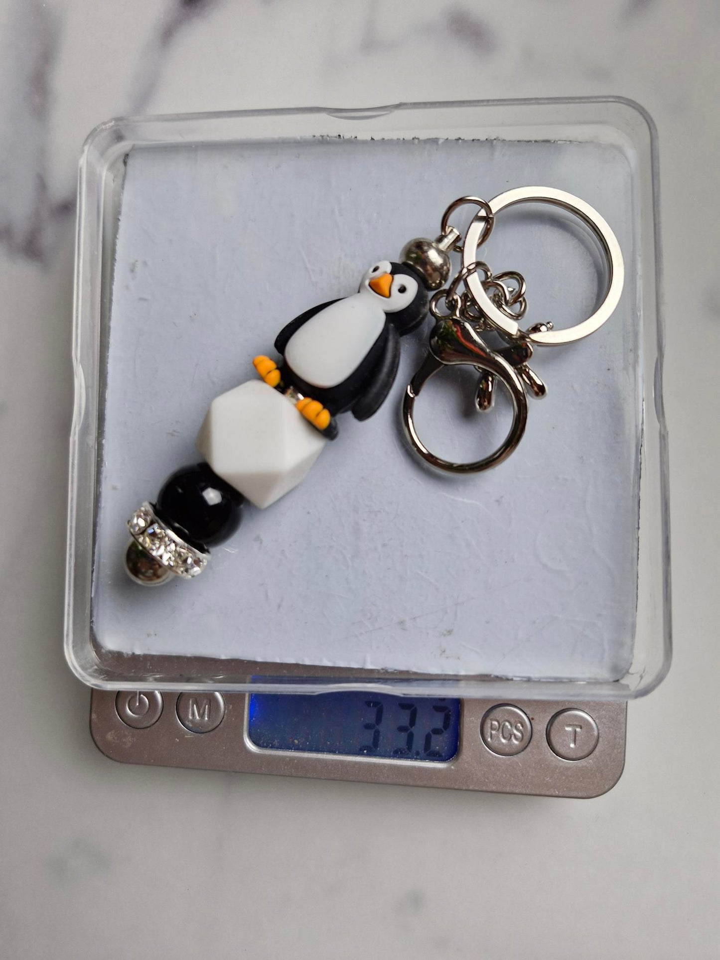 Keychain Silver - Penguin