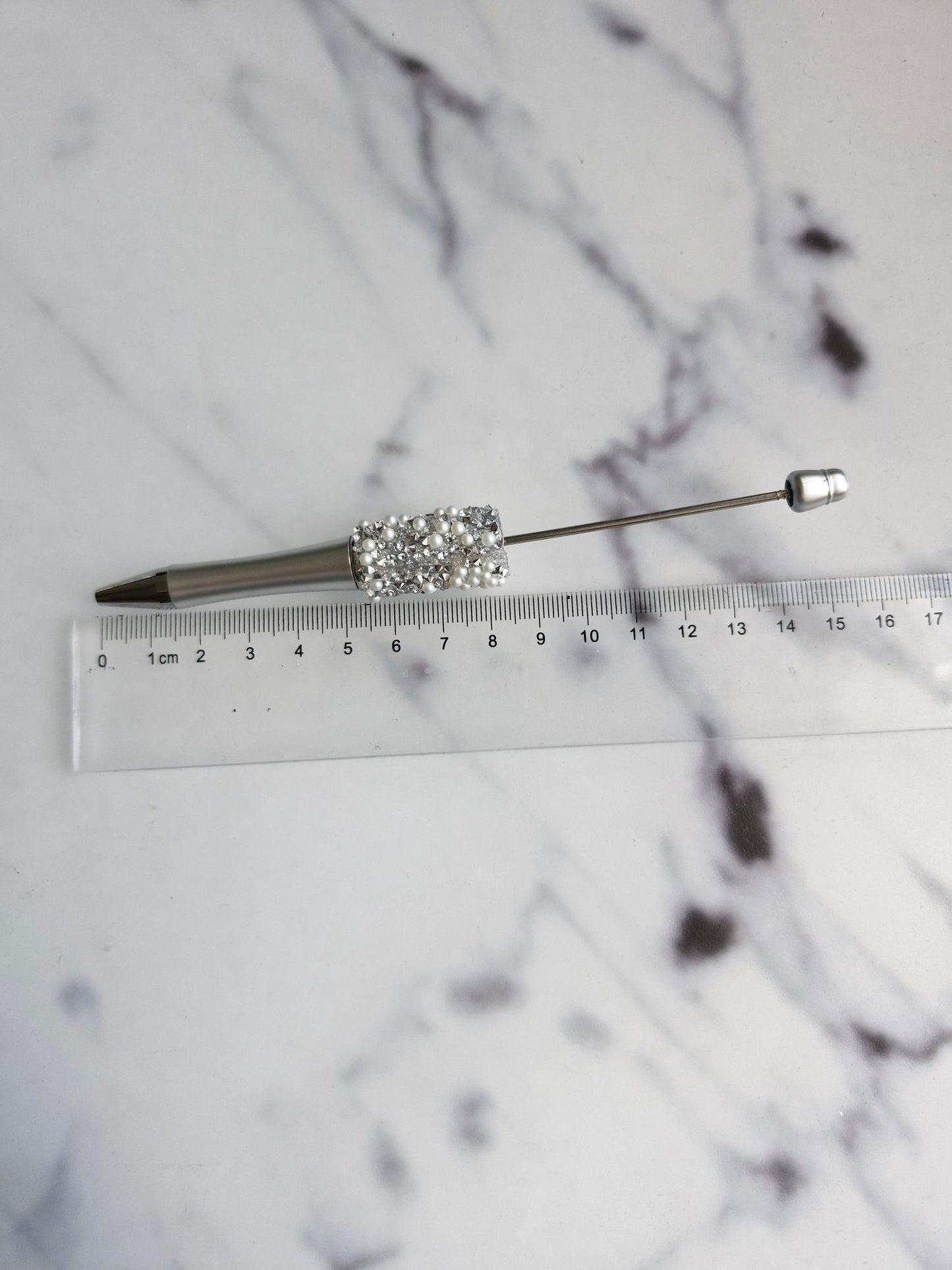 DIY Ballpoint Pen "Silver Sparkle"