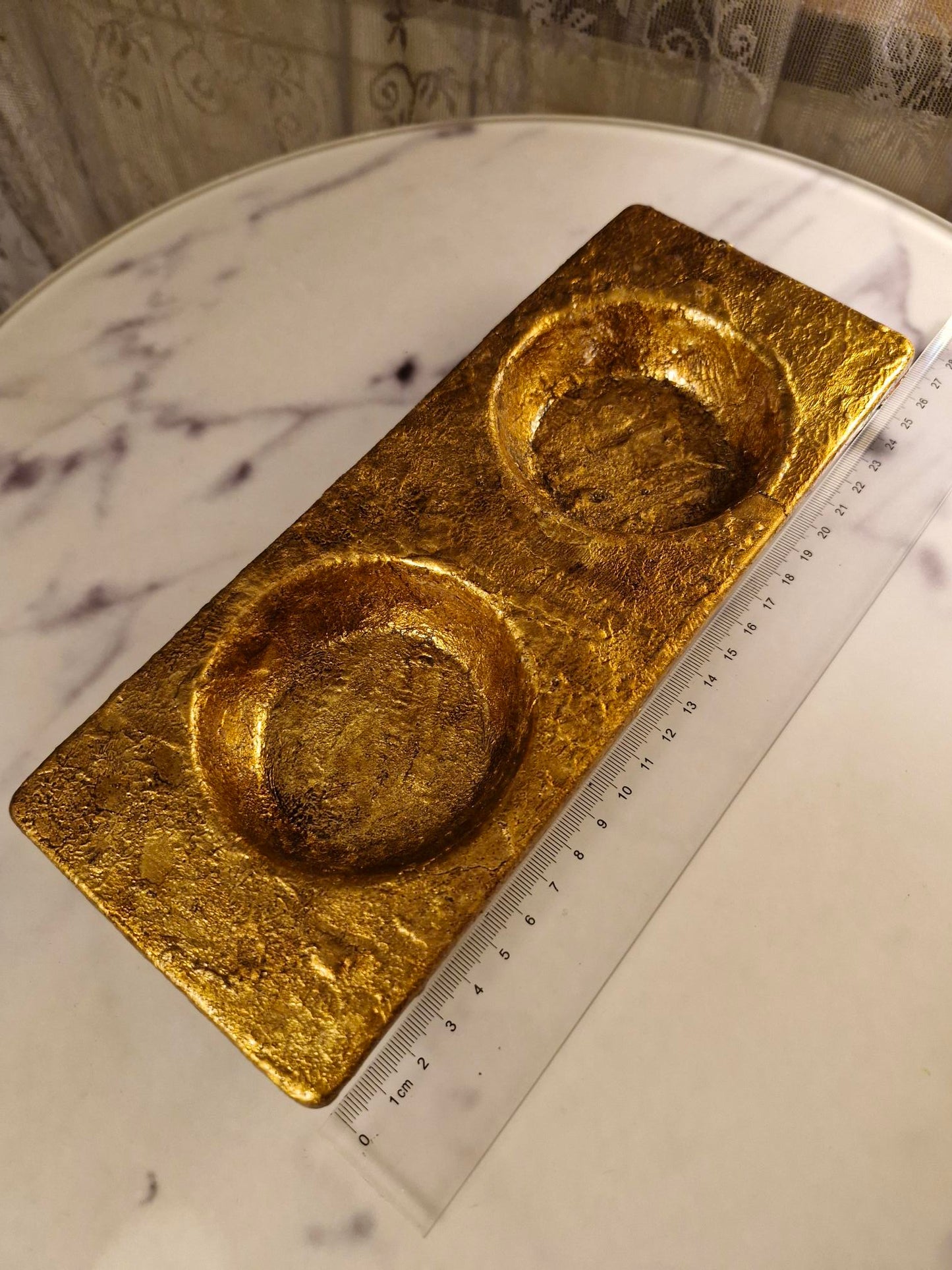 Decorative Golden Tray from Black Design