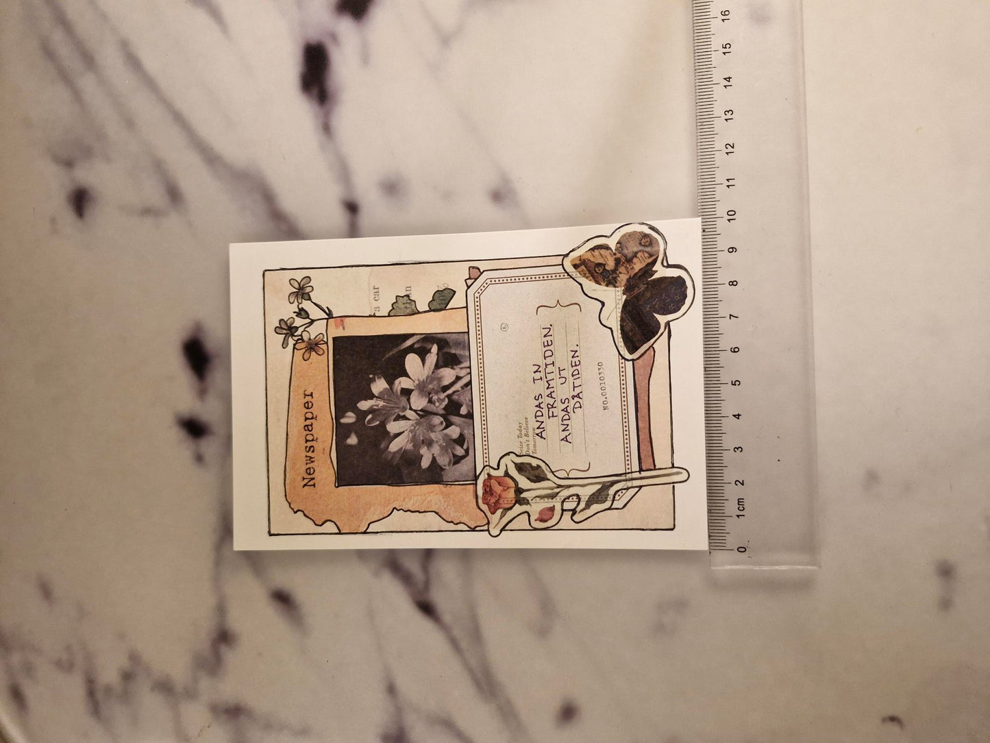 Unique Handmade Greeting Card "Andas"