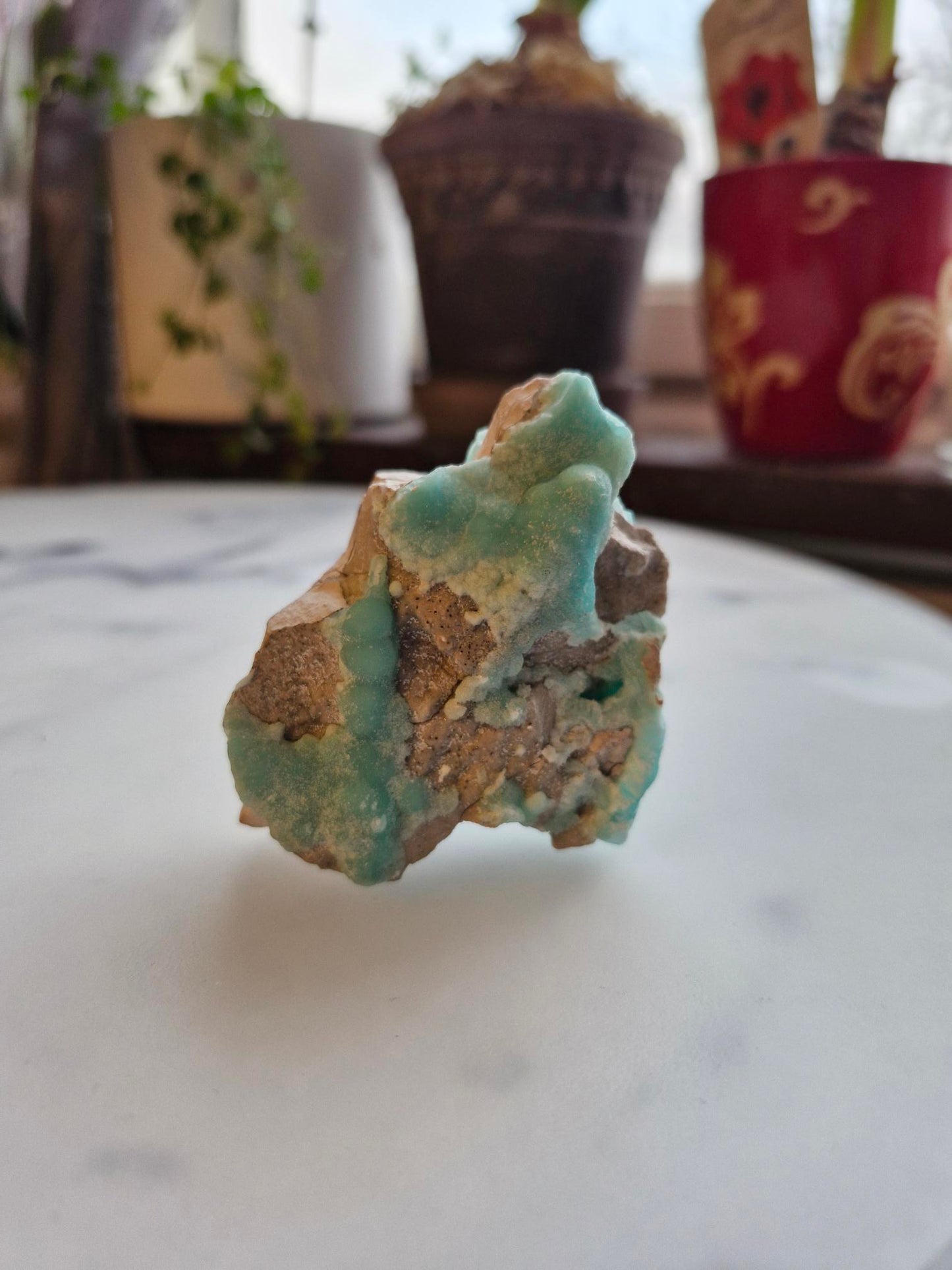 Rare Teal Smithsonite Raw Freeform