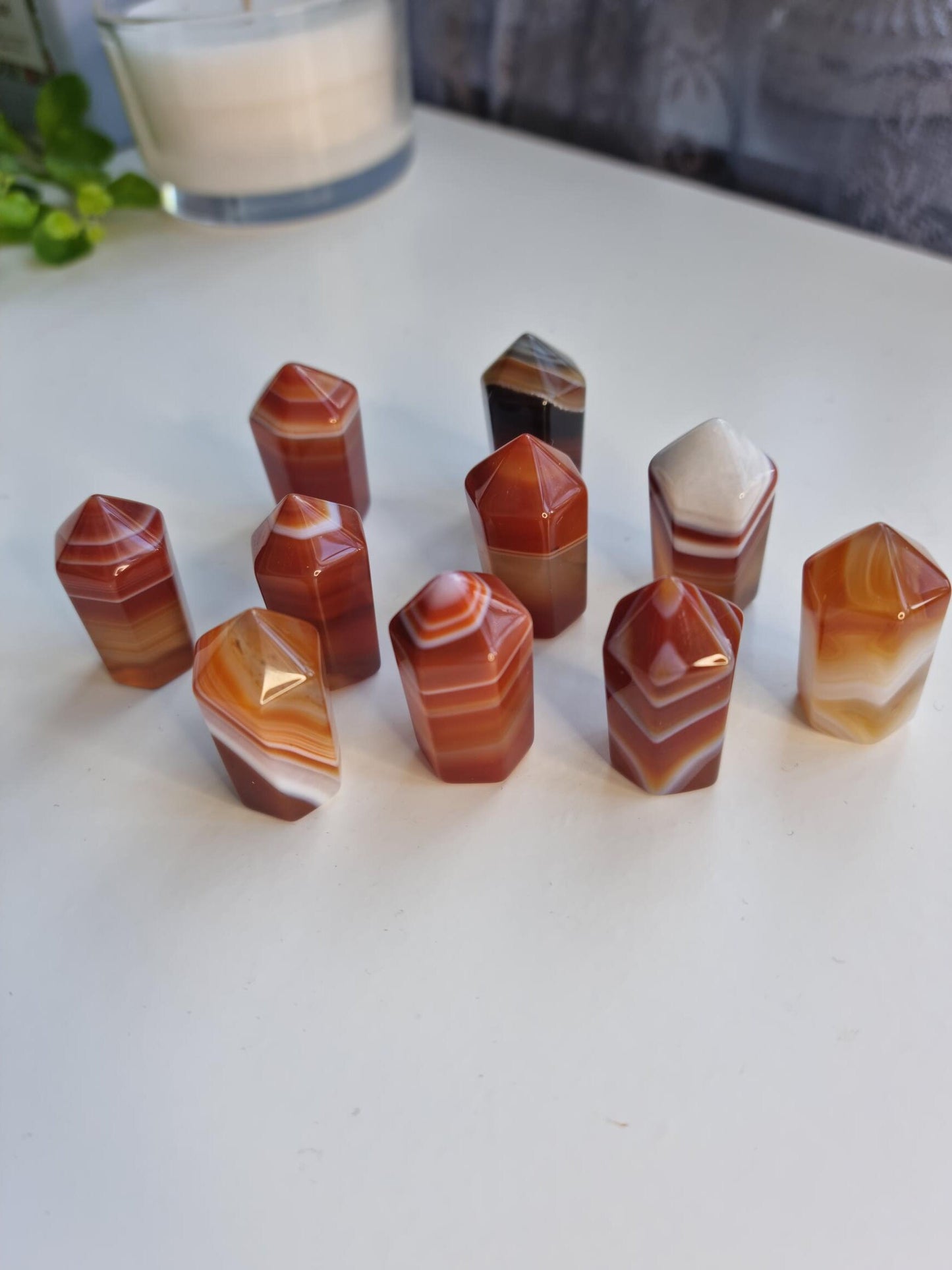 One(1) Carnelian Mini Tower