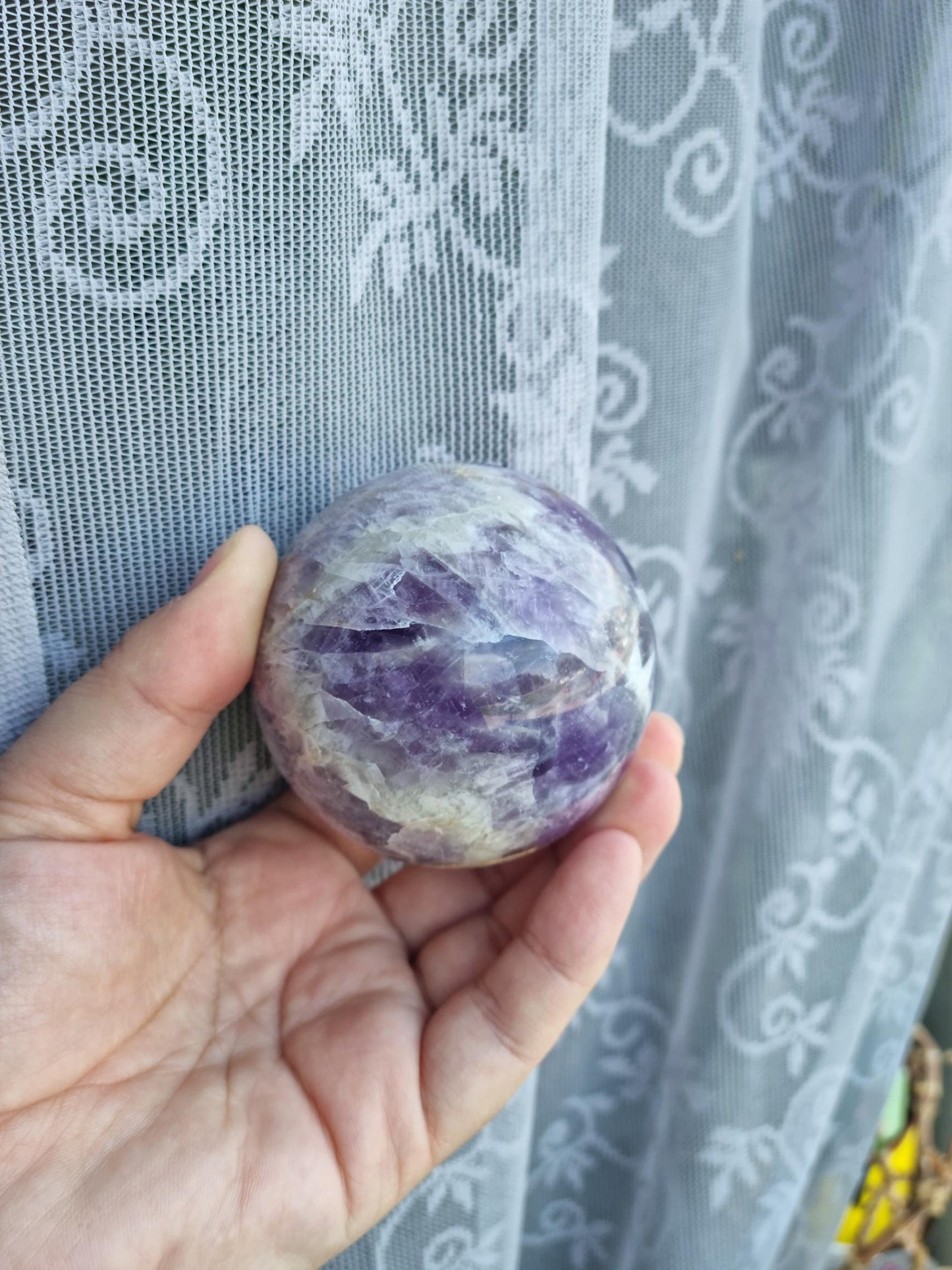 Gorgeous XXL Dream Amethyst Sphere with Iron Inclusions
