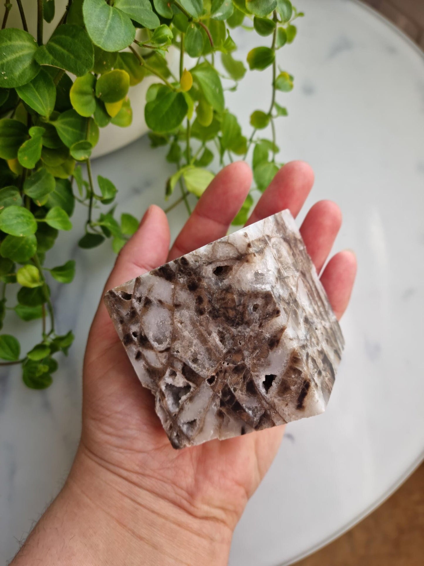 Gorgeous Druzy Sphalerite Floating Cube