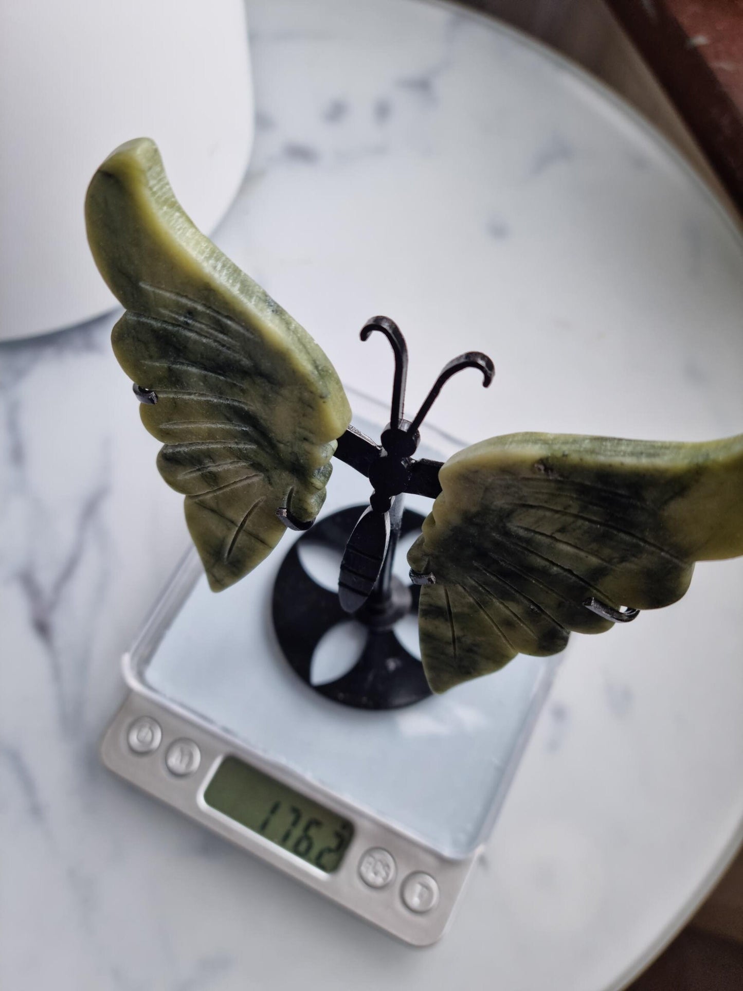 Gorgeous Serpentine Butterfly Wings on a Stand