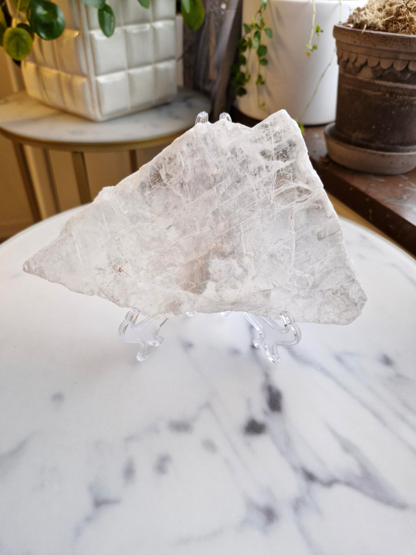 Gorgeous High Grade  Raw Selenite Slab