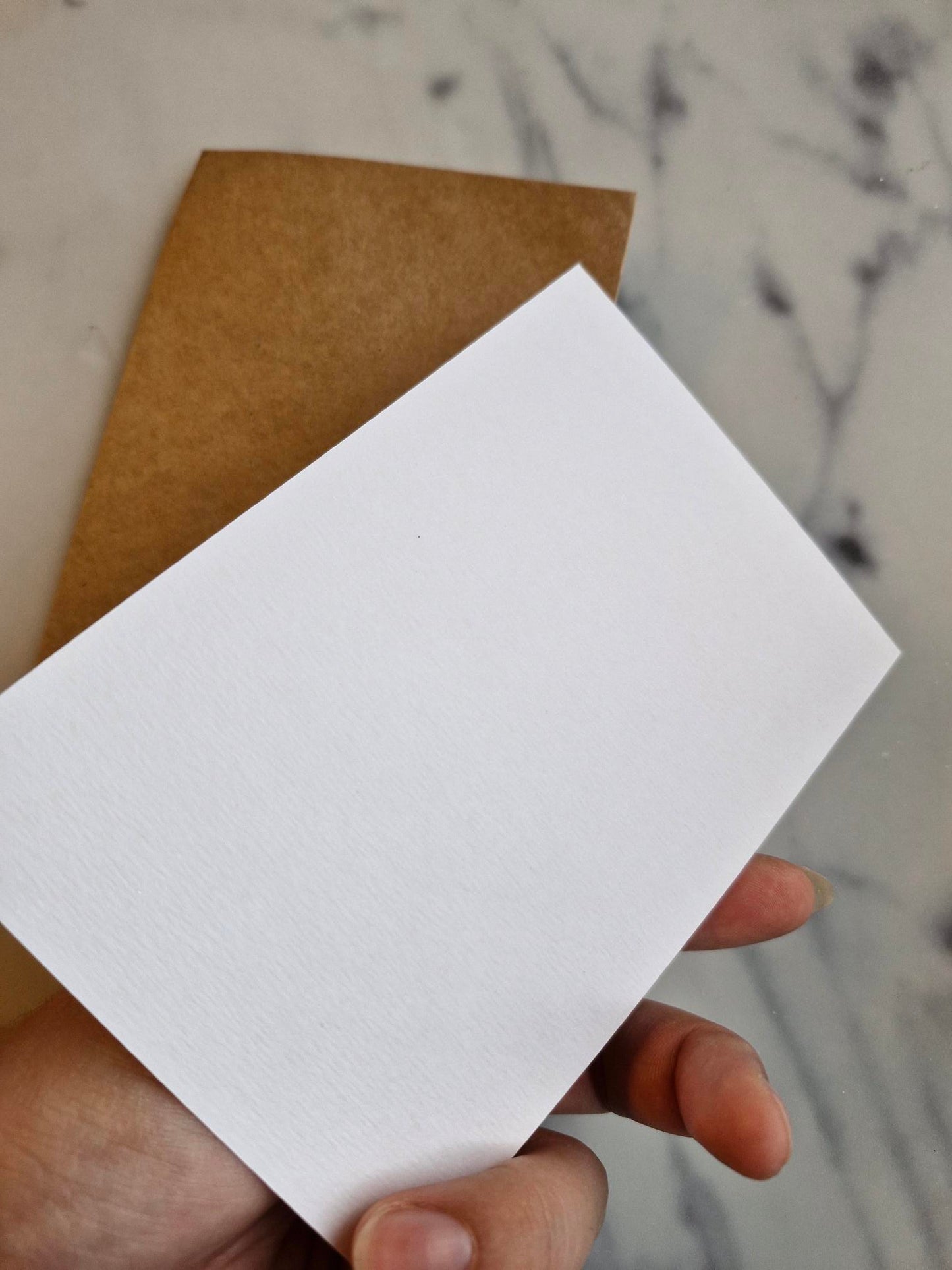 Unique Handmade Christmas Card "Shopping" with Envelope