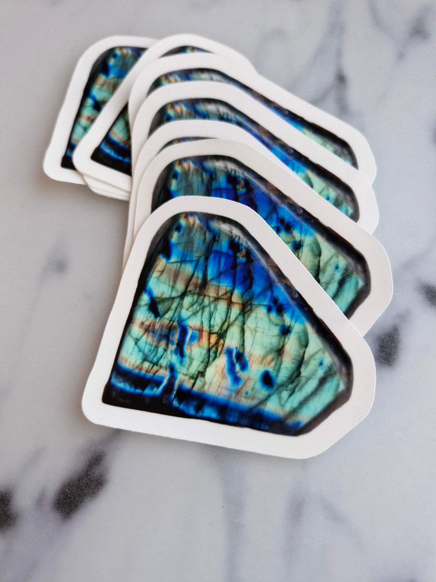 One (1) "Labradorite Freeform"-Sticker
