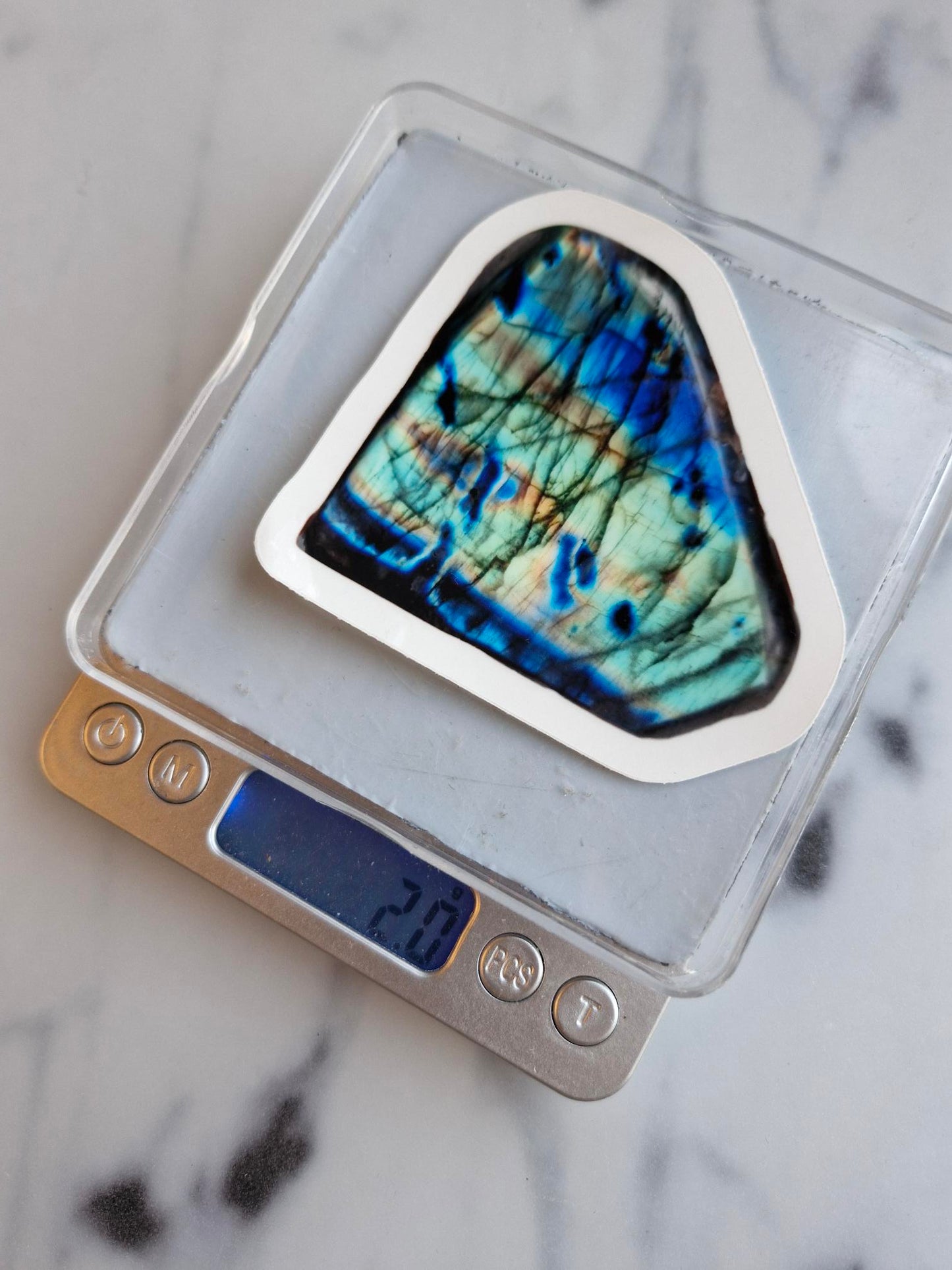 One (1) "Labradorite Freeform"-Sticker