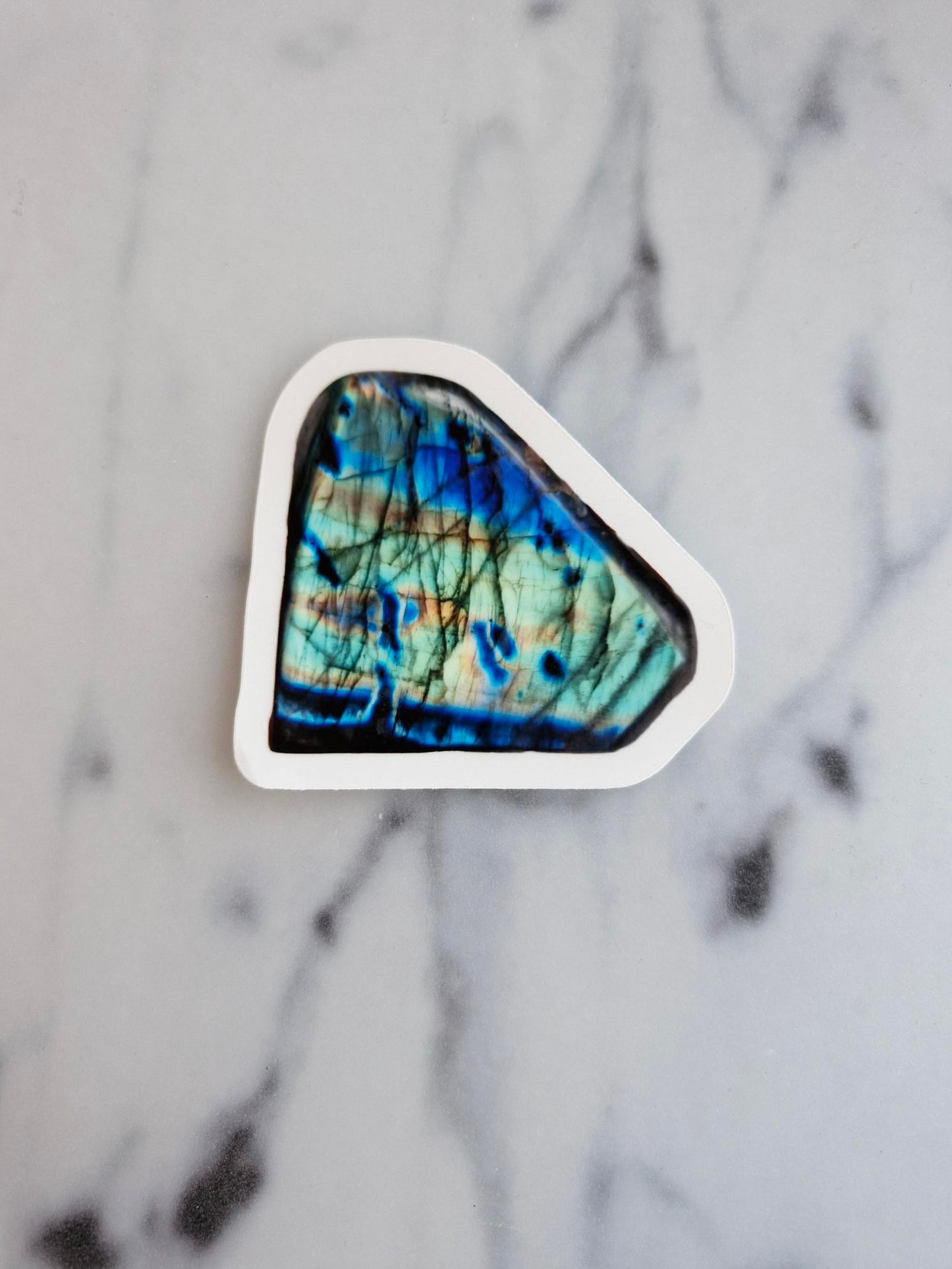 One (1) "Labradorite Freeform"-Sticker