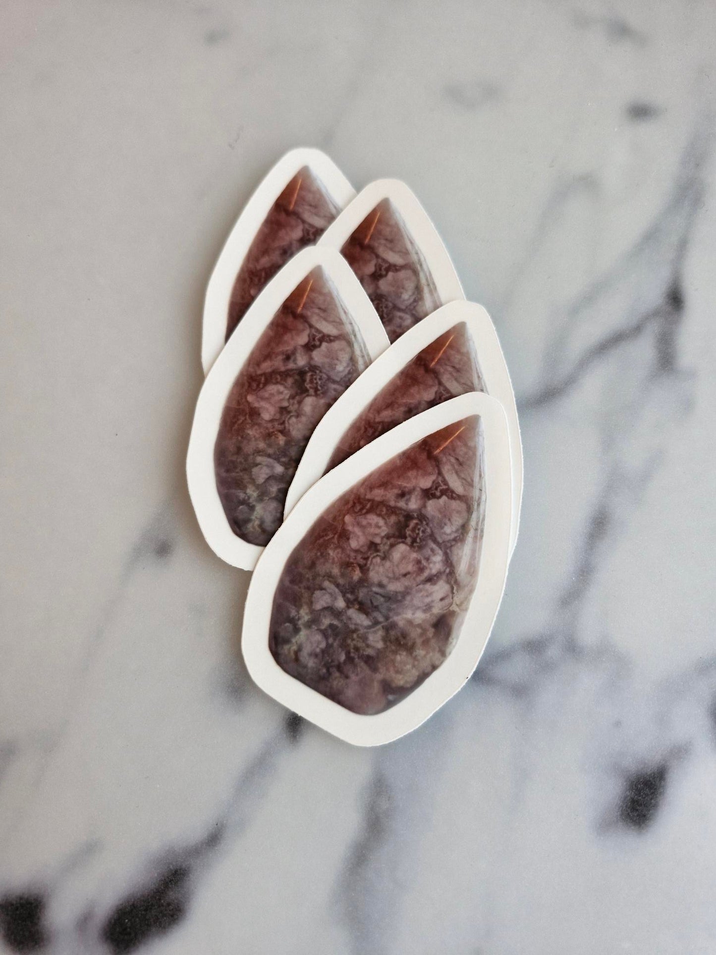 One (1) "Flower Agate Flame"-Sticker