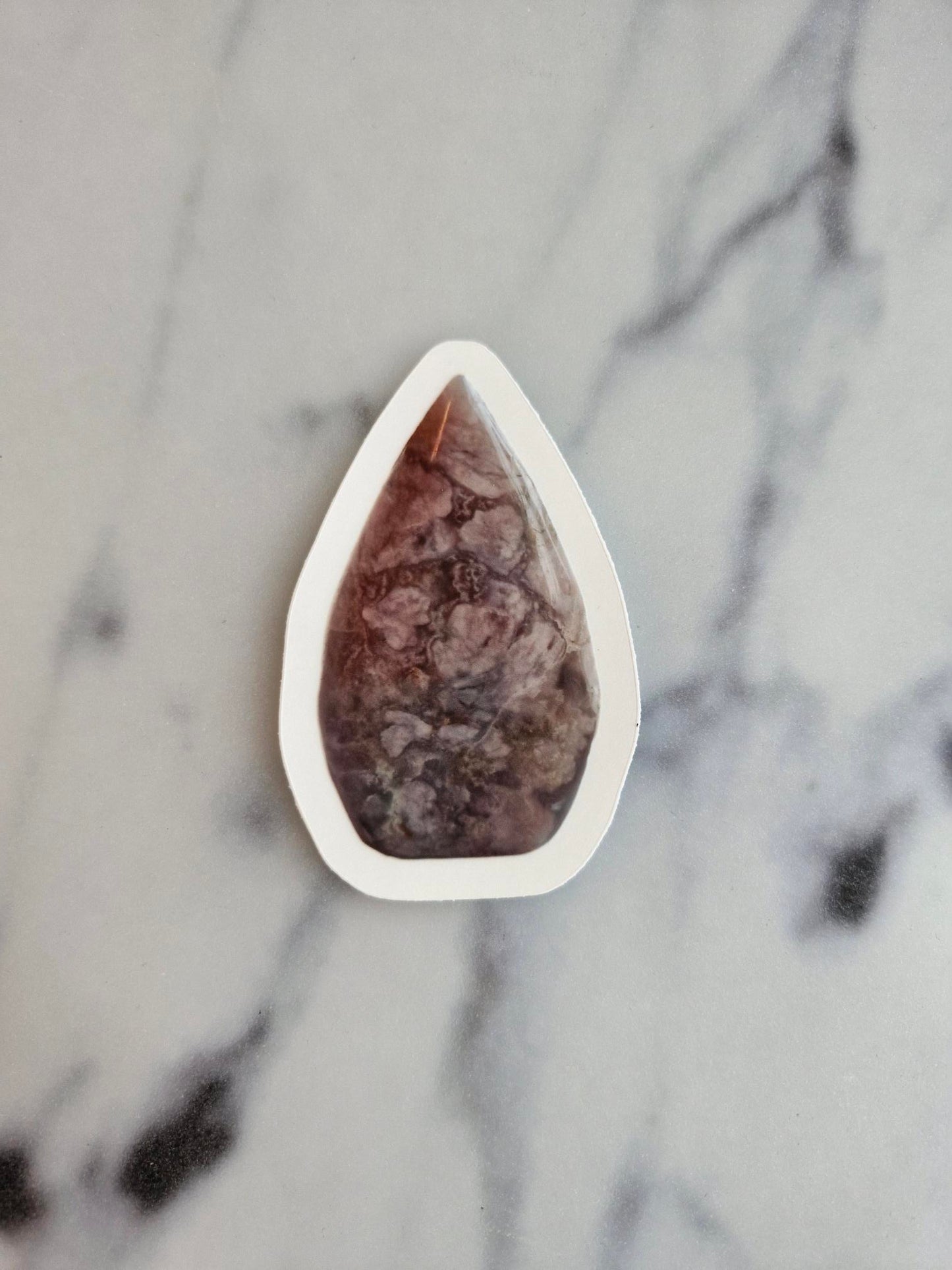 One (1) "Flower Agate Flame"-Sticker