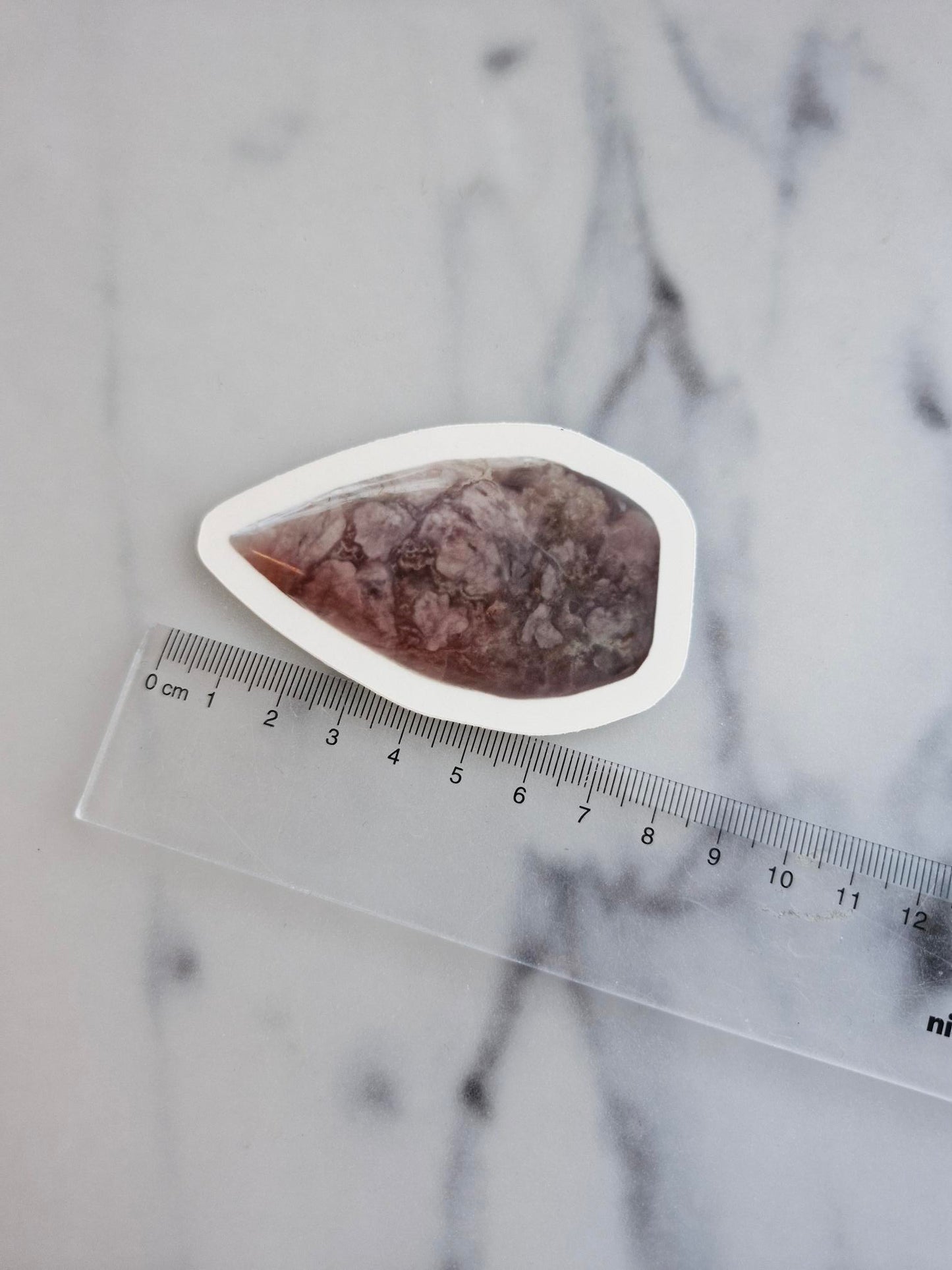 One (1) "Flower Agate Flame"-Sticker