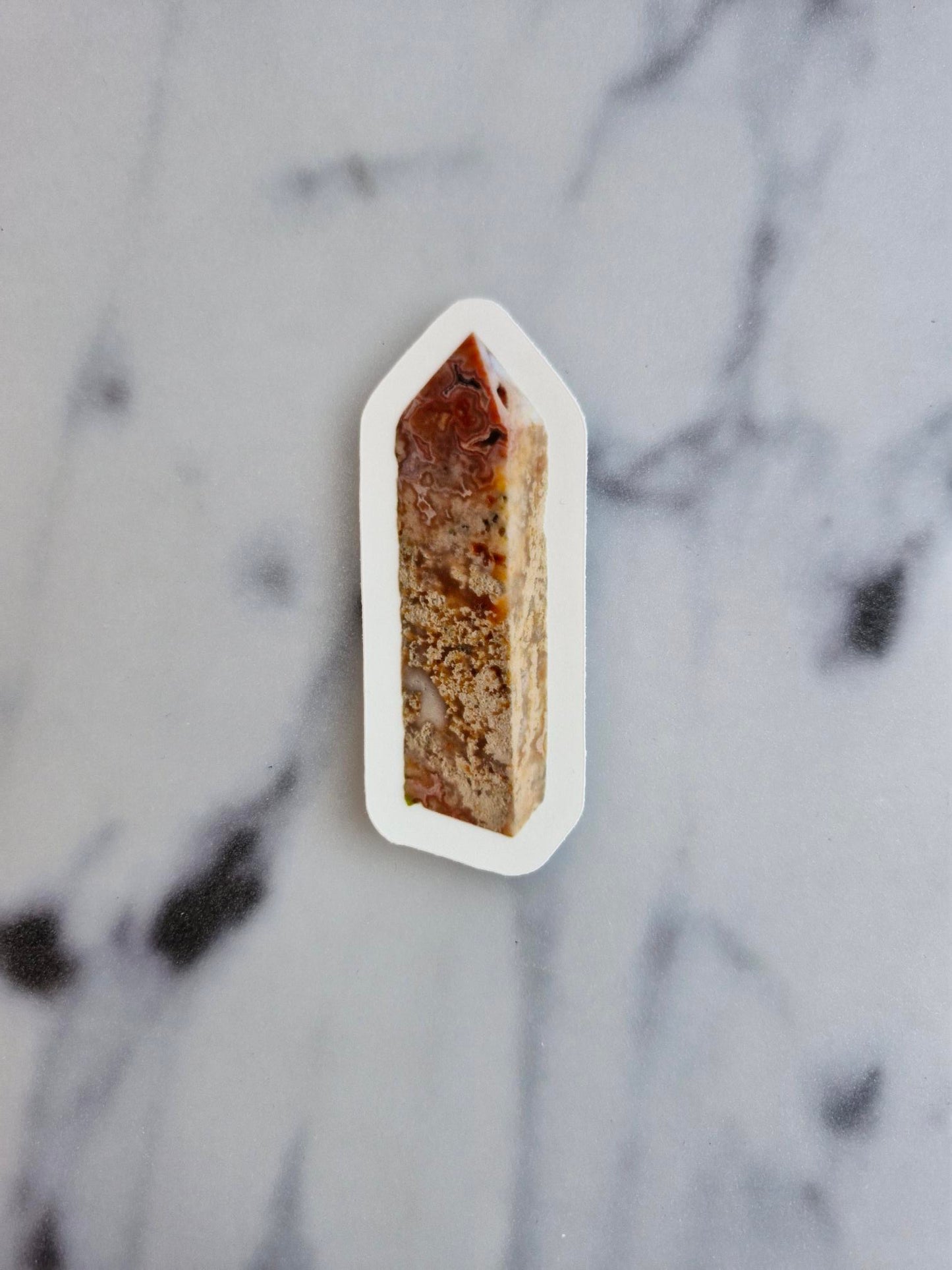 One (1) "Crazy Lace Agate Tower"-Sticker