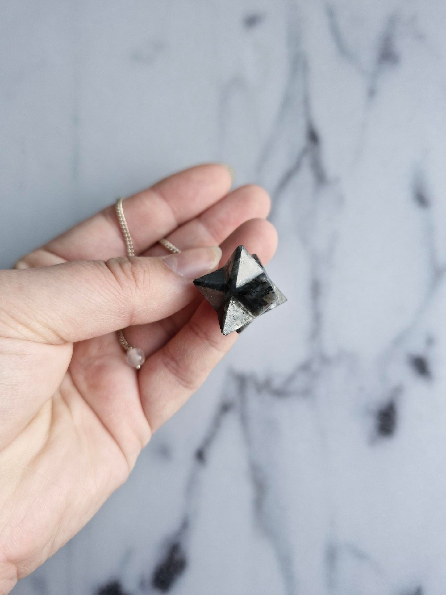 Larvikite Merkaba Pendulum