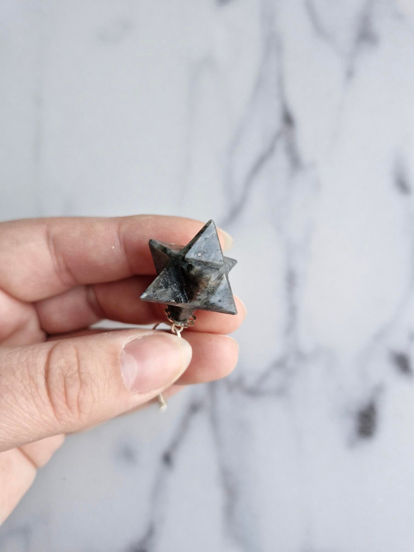 Larvikite Merkaba Pendulum