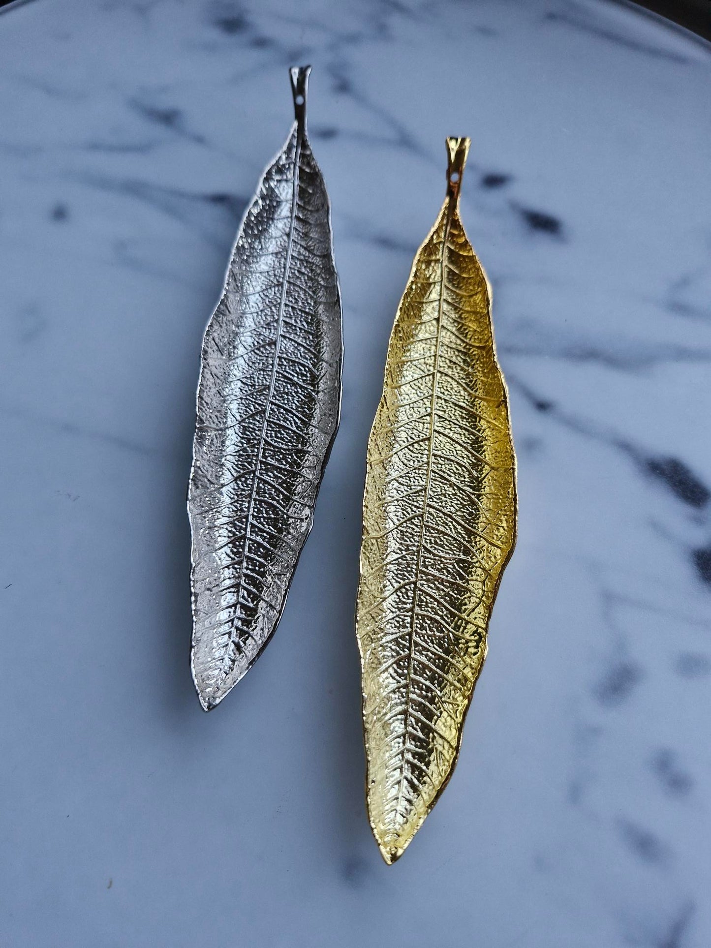 Metal Leaf-Shaped Incense and Trinket Holder