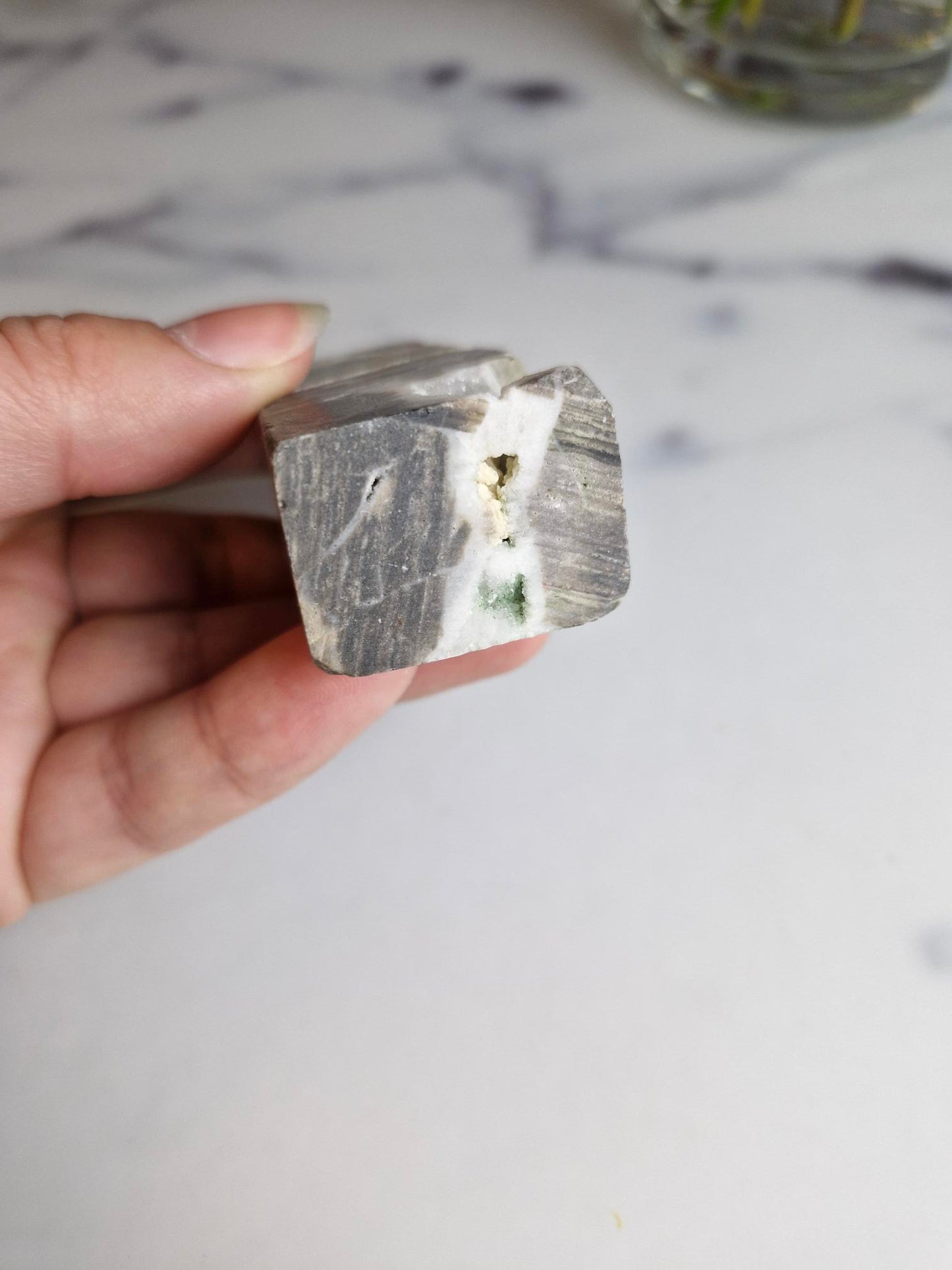 Sphalerite Tower with Sparkling Druzy