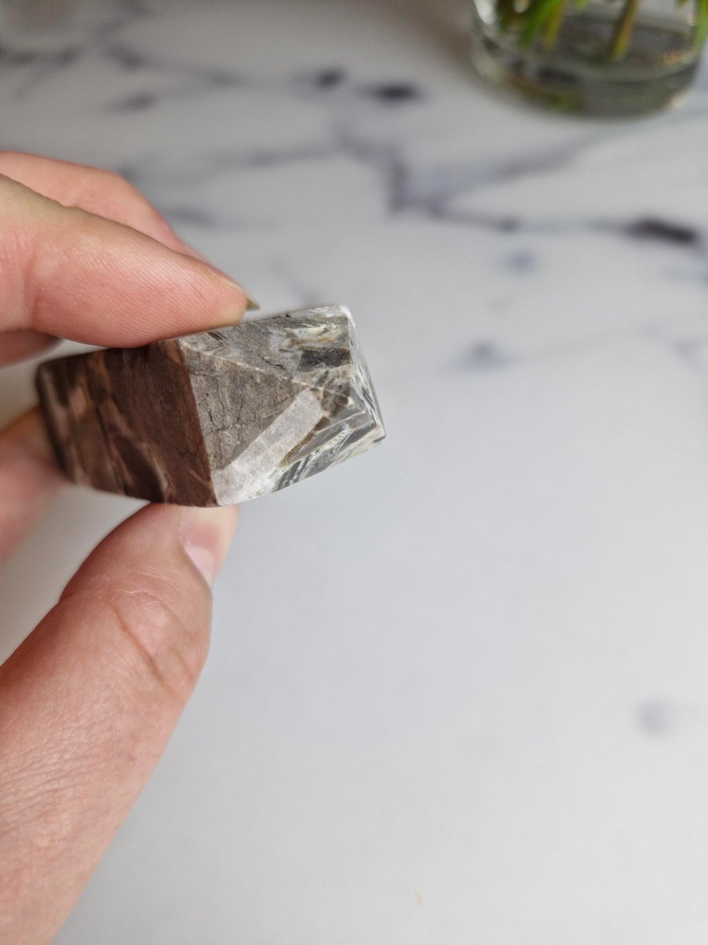 Sphalerite Tower with Sparkling Druzy