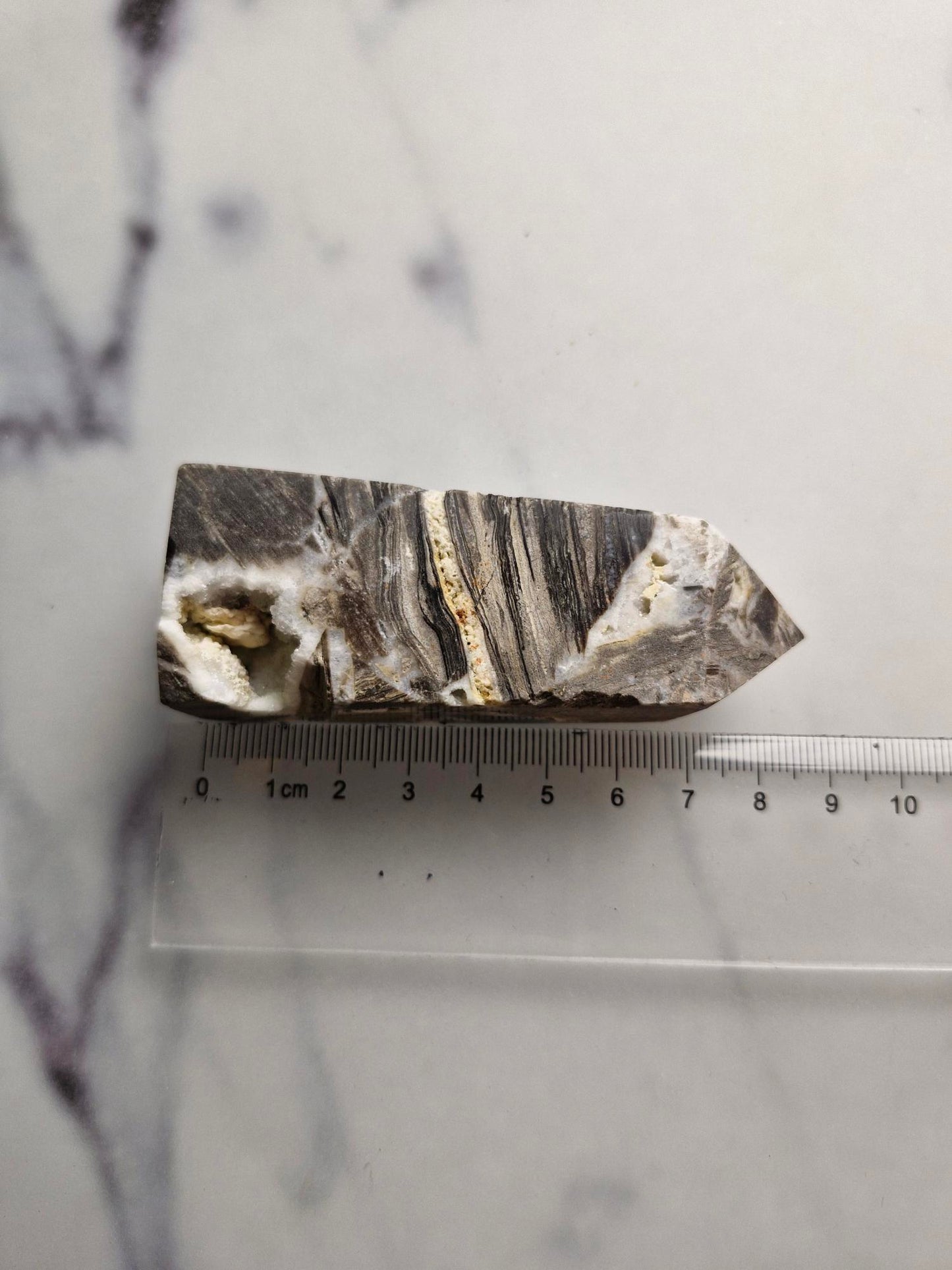 Sphalerite Tower with Sparkling Druzy