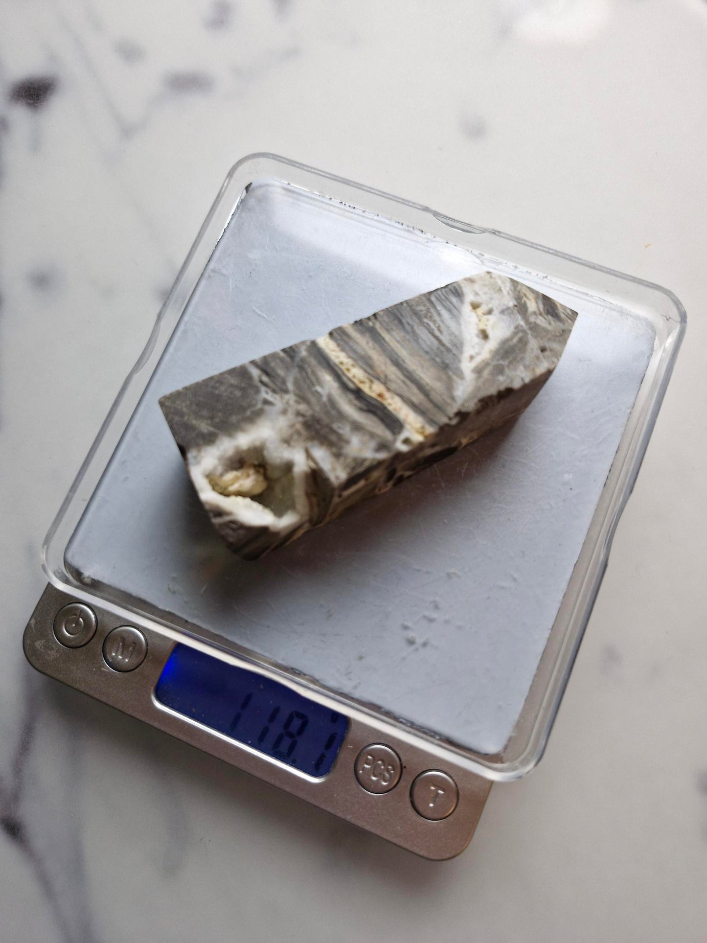 Sphalerite Tower with Sparkling Druzy
