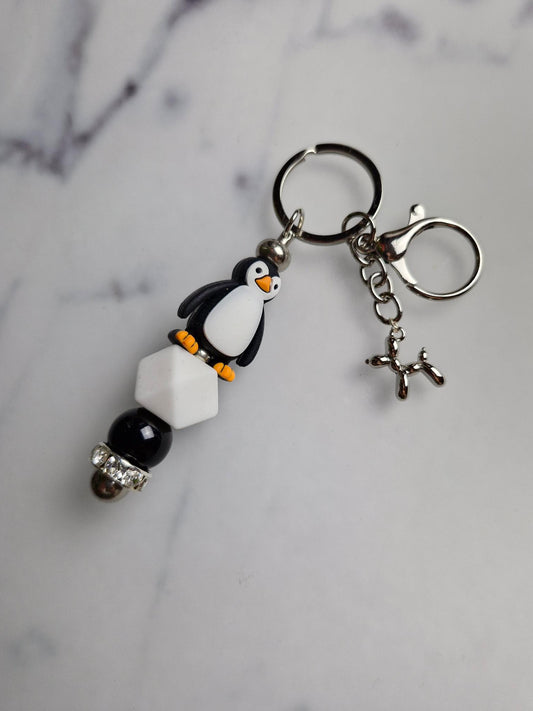 Keychain Silver - Penguin