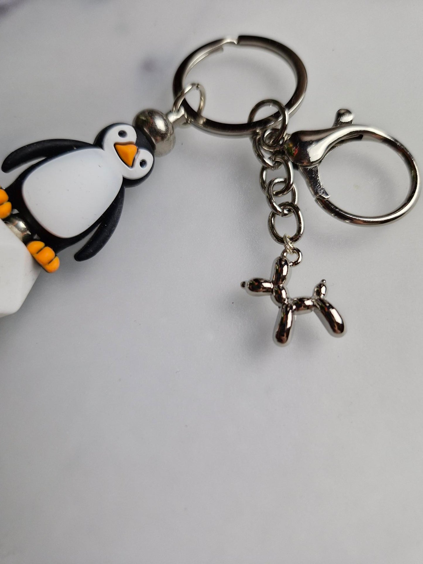 Keychain Silver - Penguin