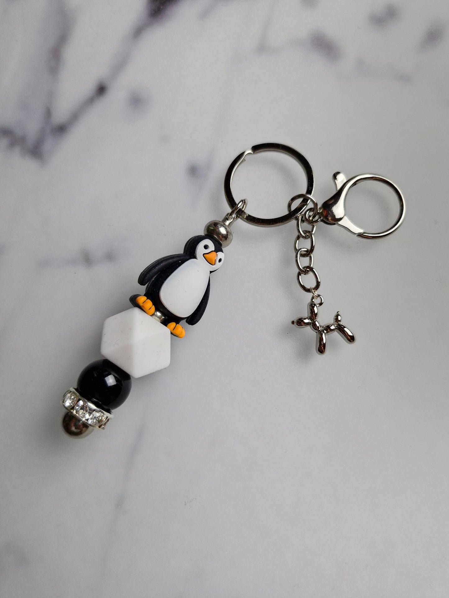 Keychain Silver - Penguin