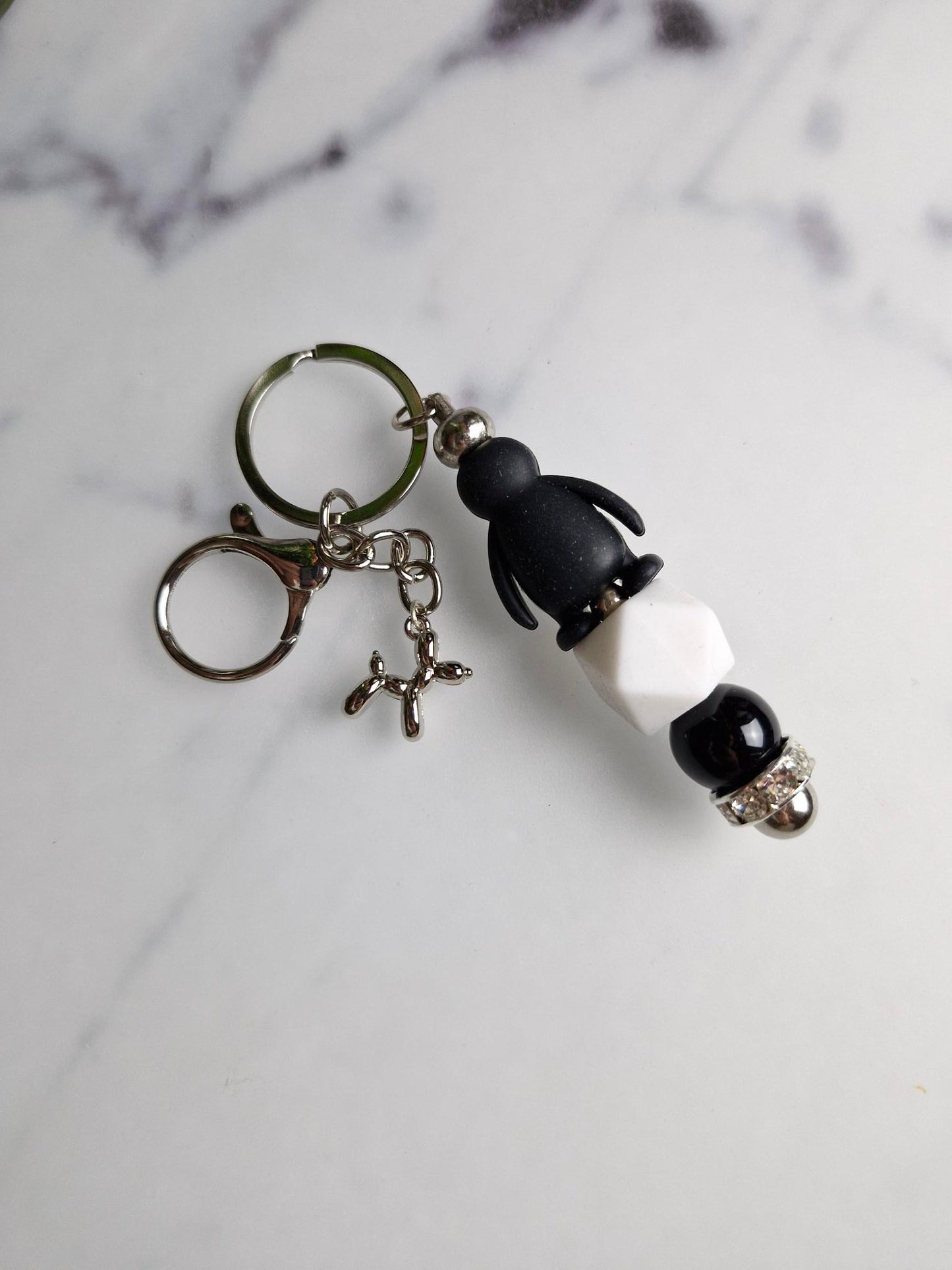 Keychain Silver - Penguin
