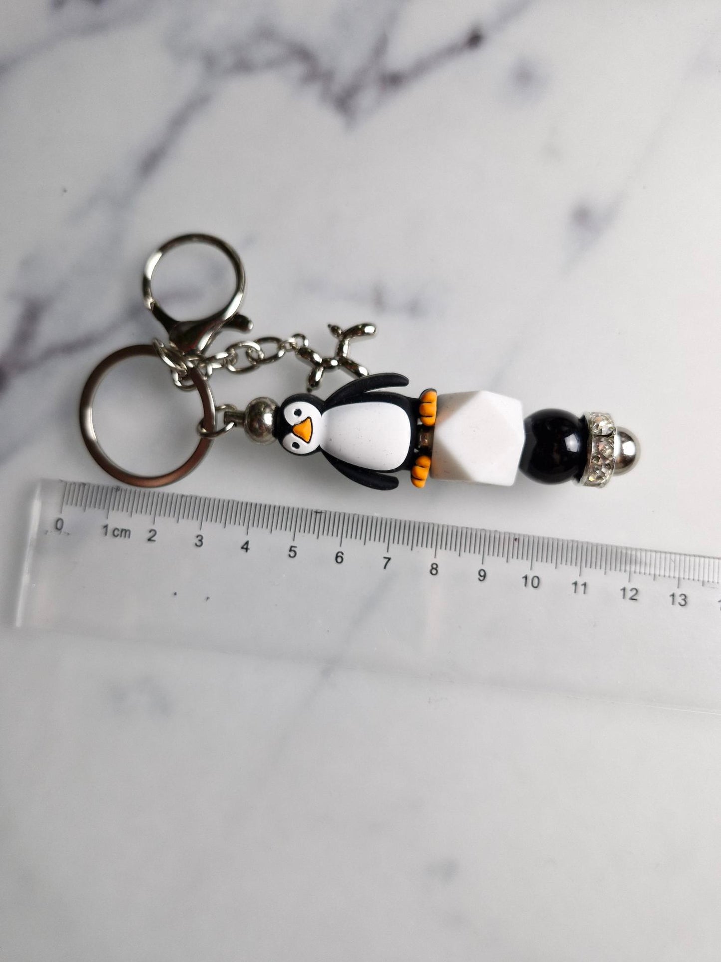 Keychain Silver - Penguin