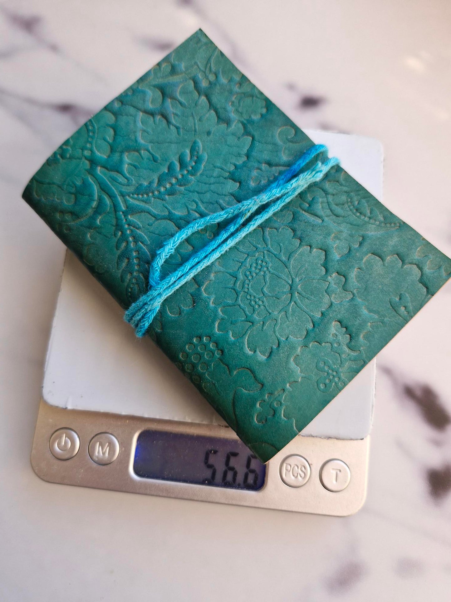 Leather Notebook - Turquoise/Blue