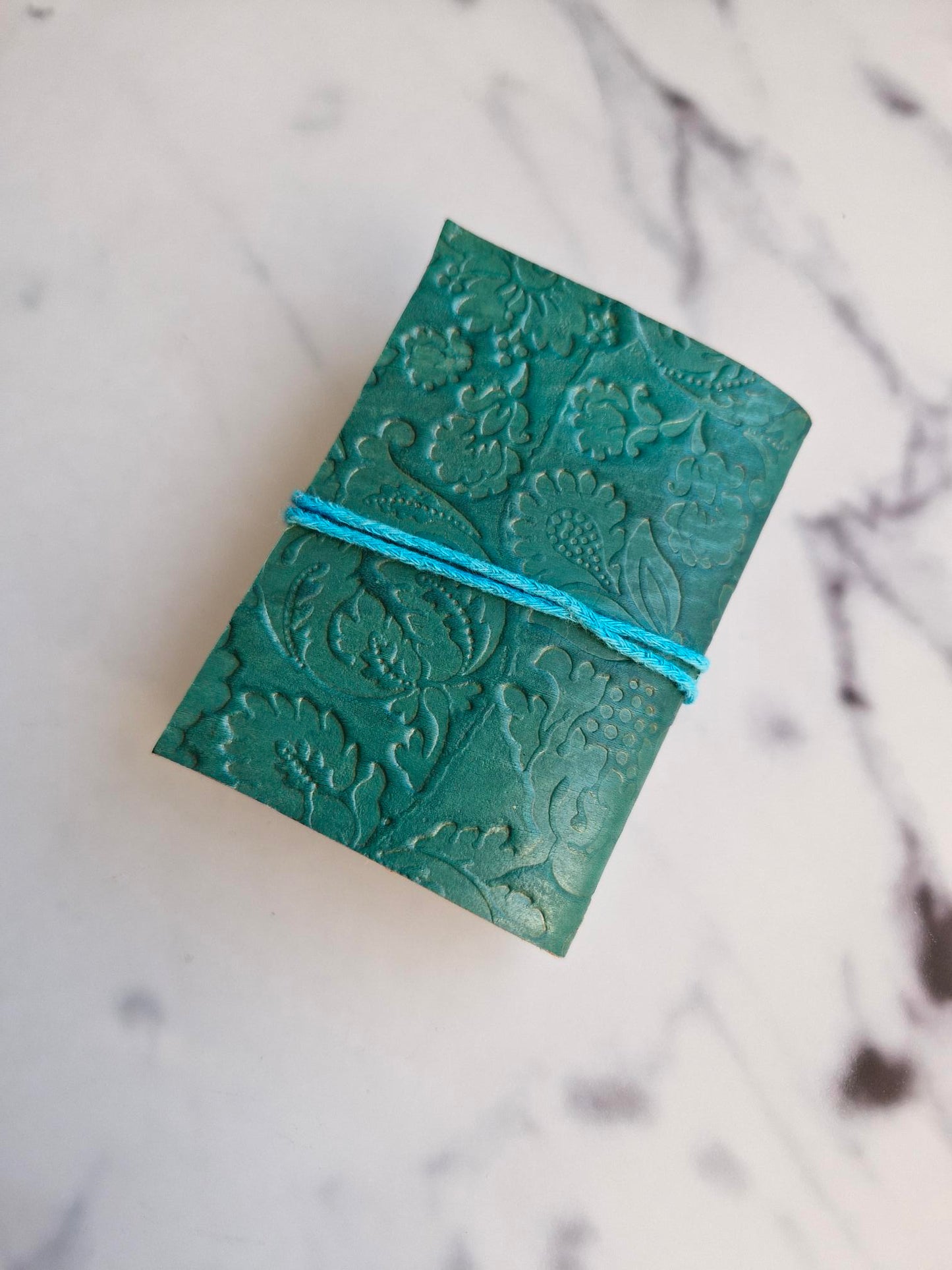 Leather Notebook - Turquoise/Blue