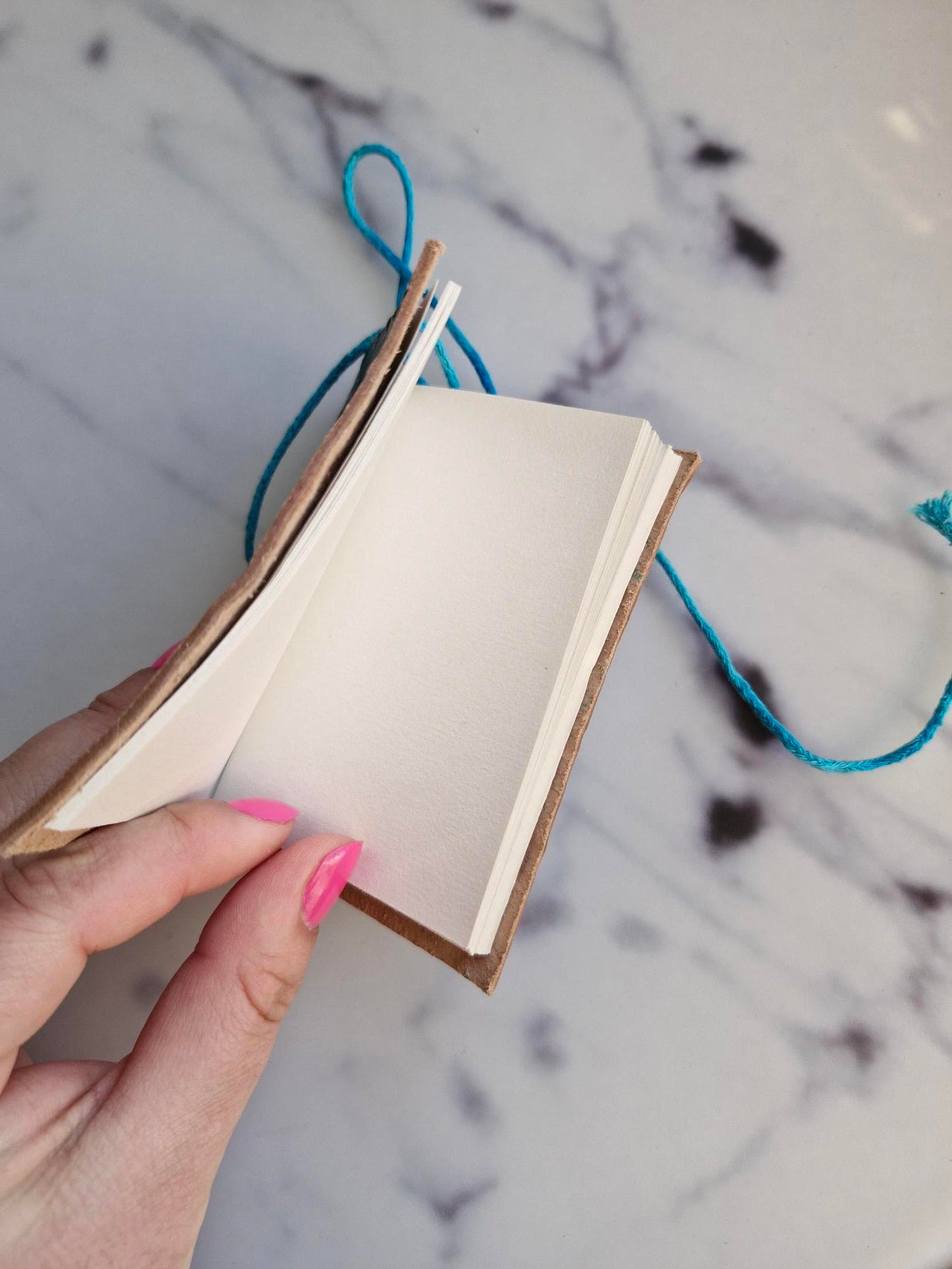 Leather Notebook - Turquoise/Blue