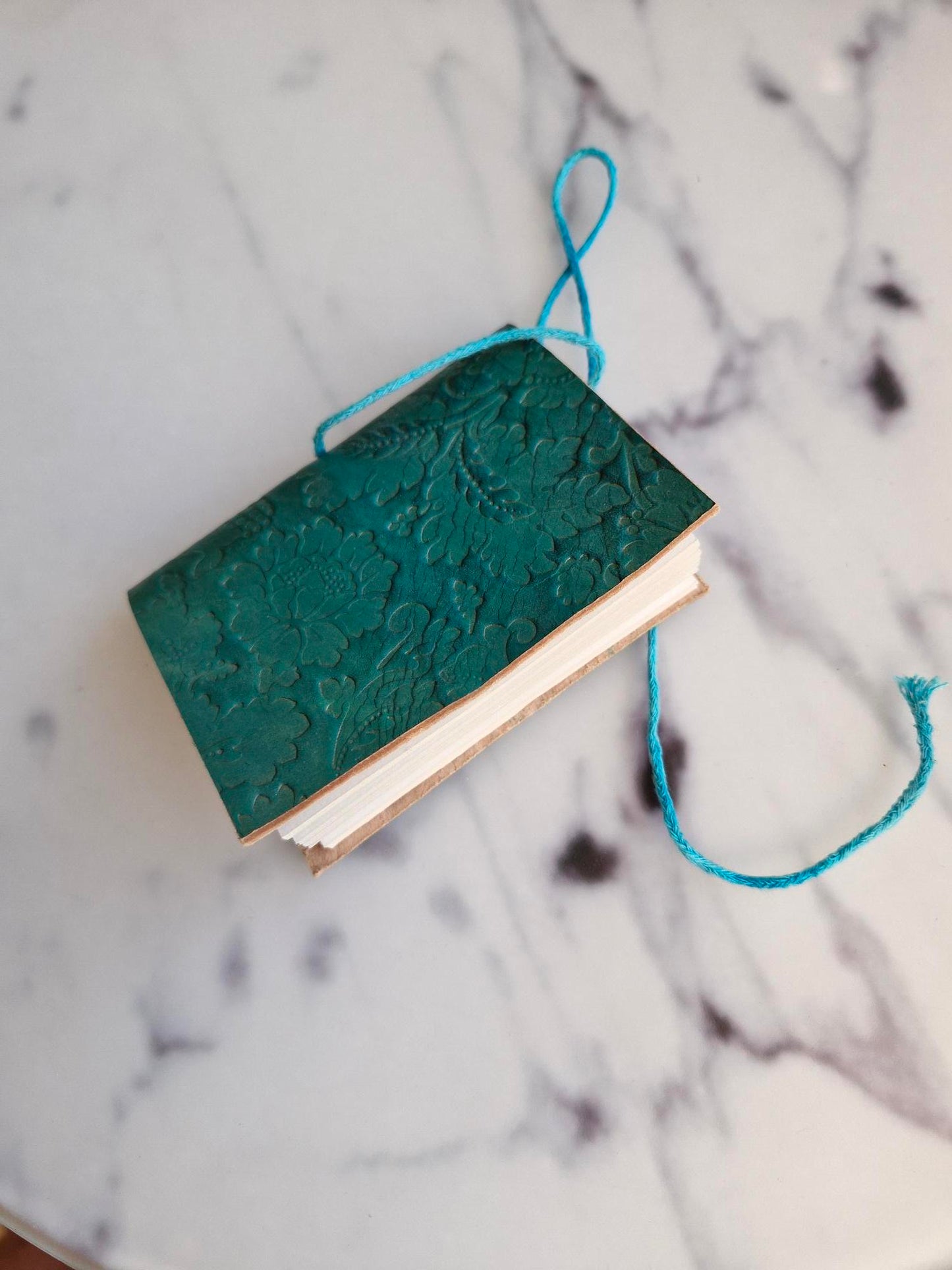 Leather Notebook - Turquoise/Blue