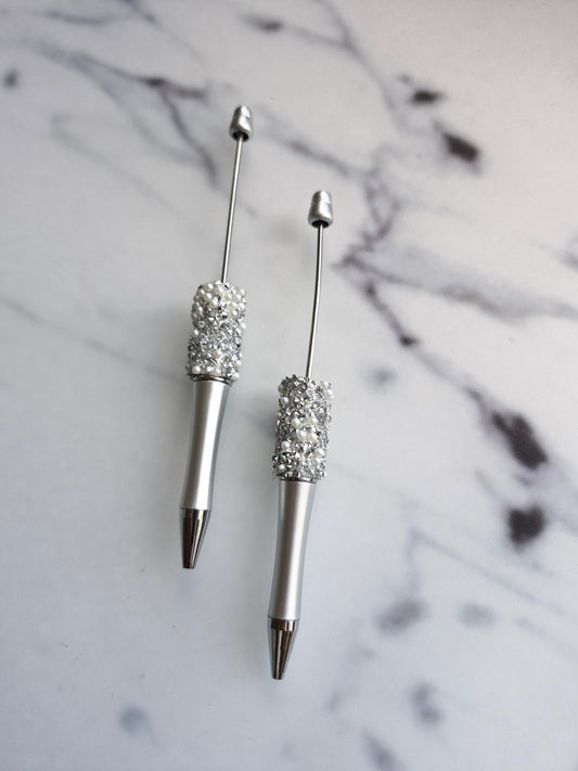 DIY Ballpoint Pen "Silver Sparkle"