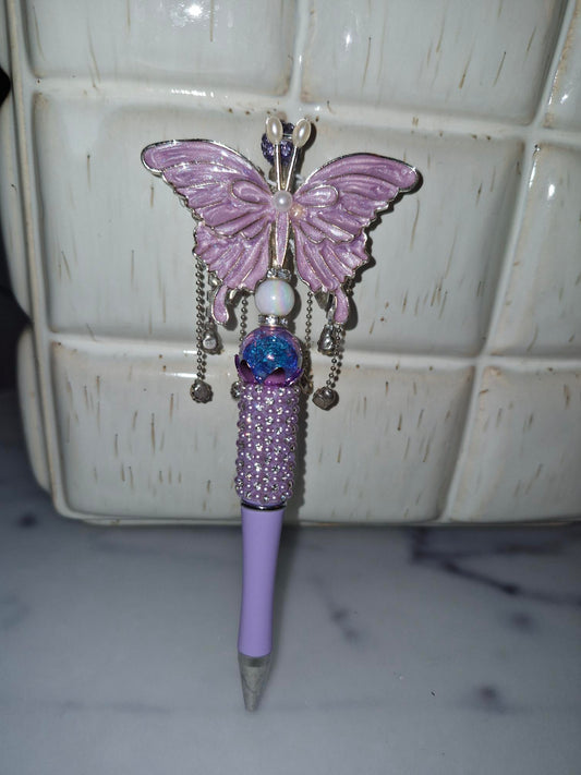 Custom Ballpoint Pen - Purple Butterfly