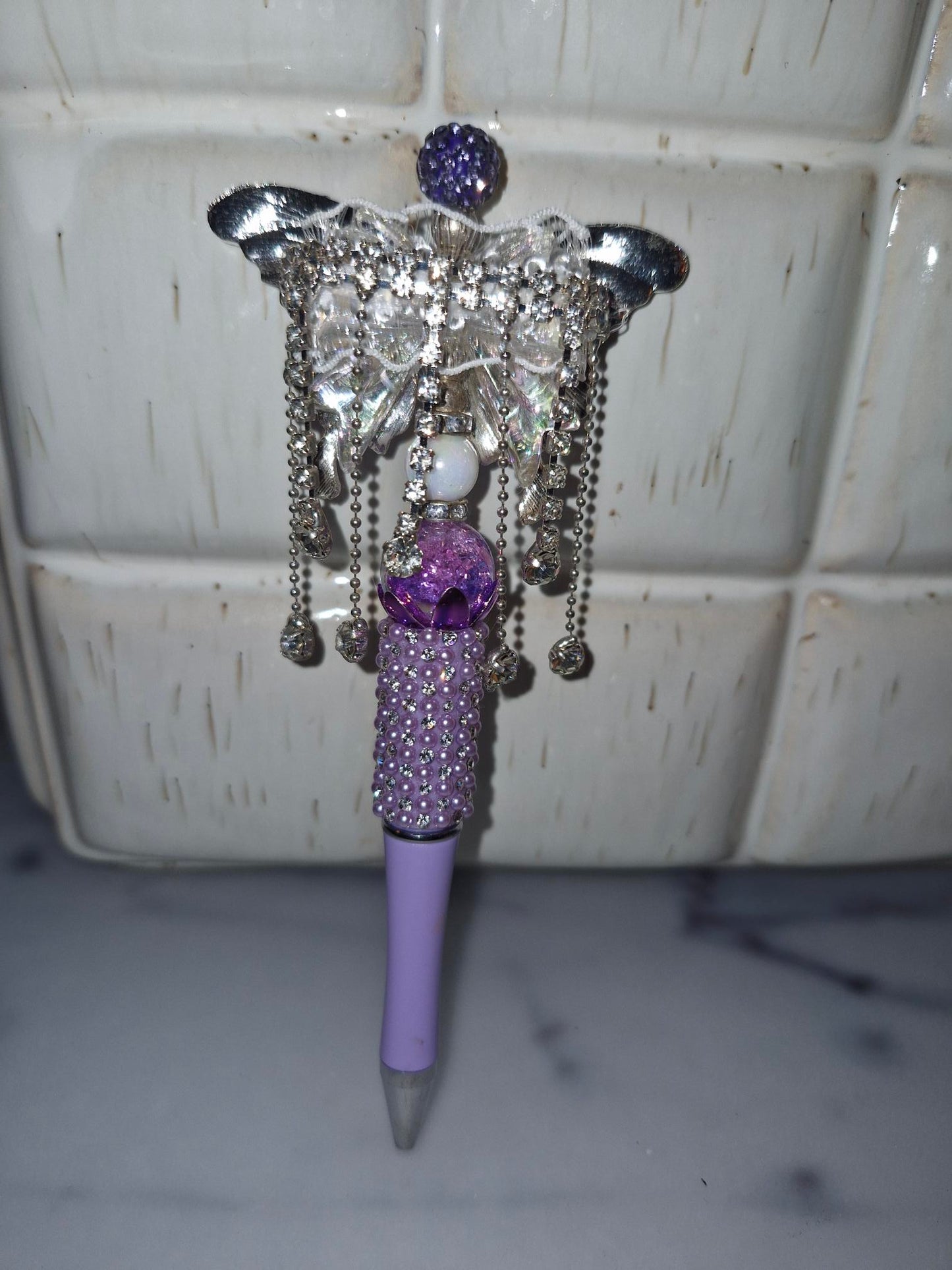 Custom Ballpoint Pen - Purple Butterfly