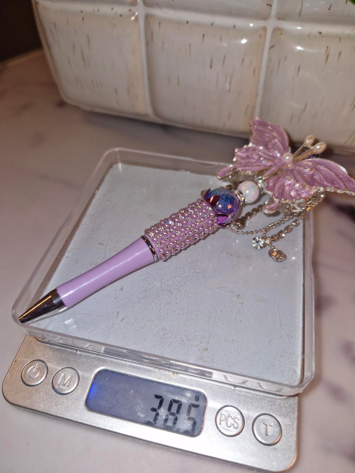 Custom Ballpoint Pen - Purple Butterfly