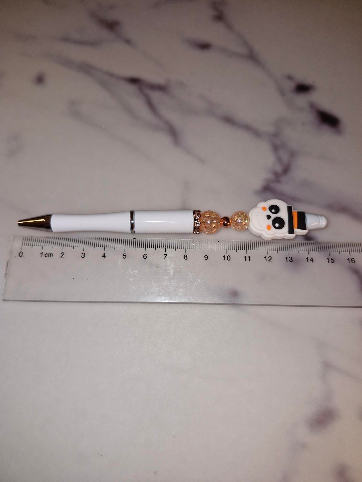 Custom Ballpoint Pen - Rosé Skull