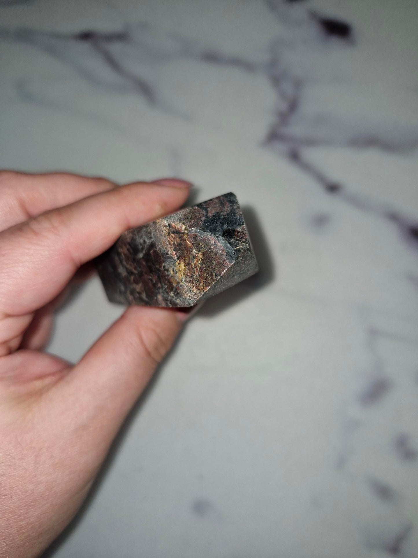 Arfvedsonite and Garnet Tower