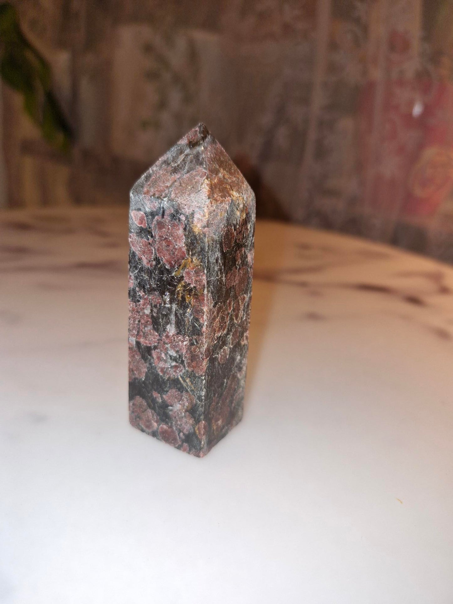 Arfvedsonite and Garnet Tower