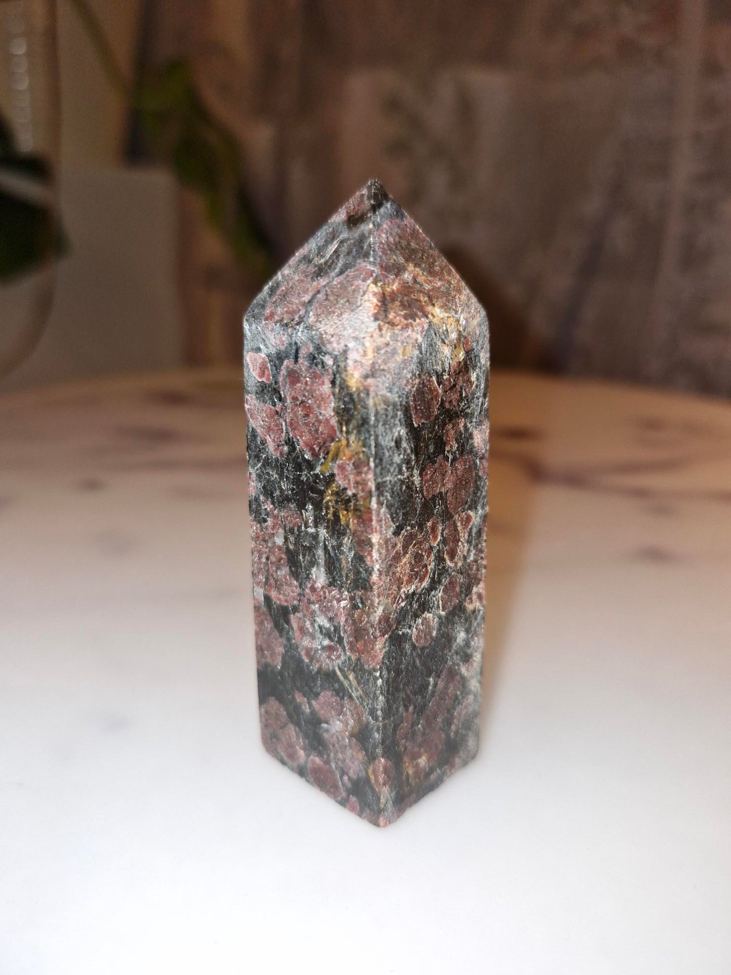 Arfvedsonite and Garnet Tower