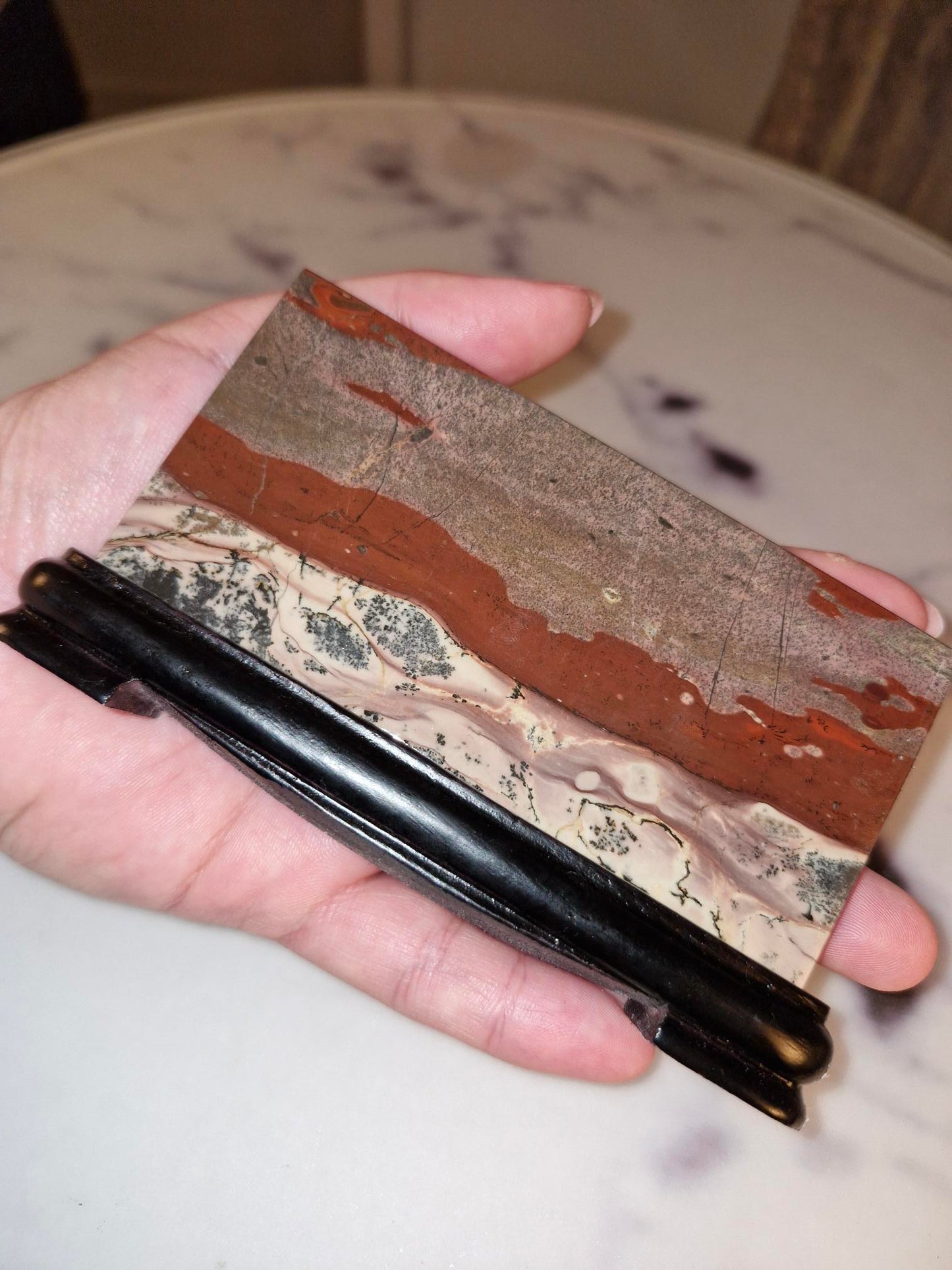 Picture Stone Slab on a Stand